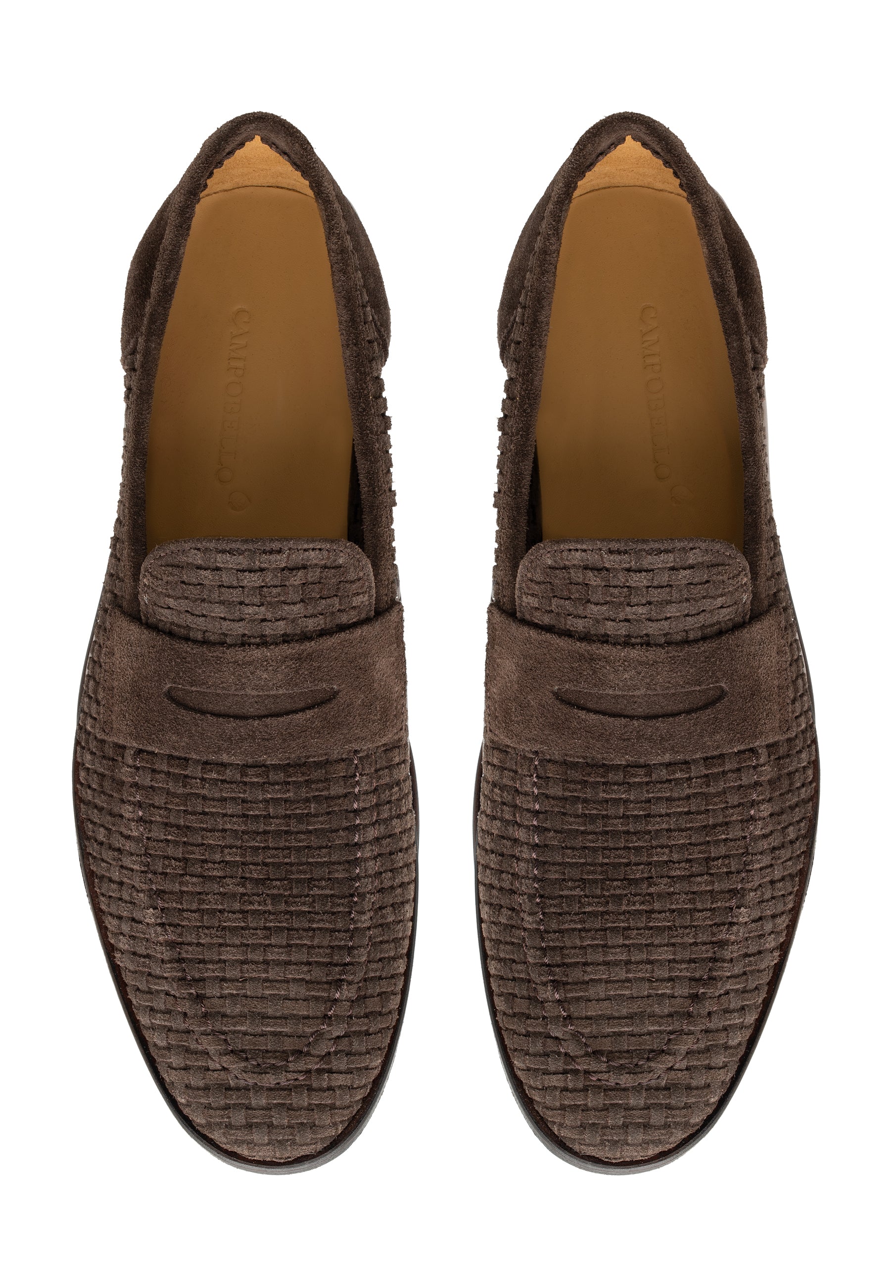 MEN'S SUEDE WOVEN PENNY LOAFER