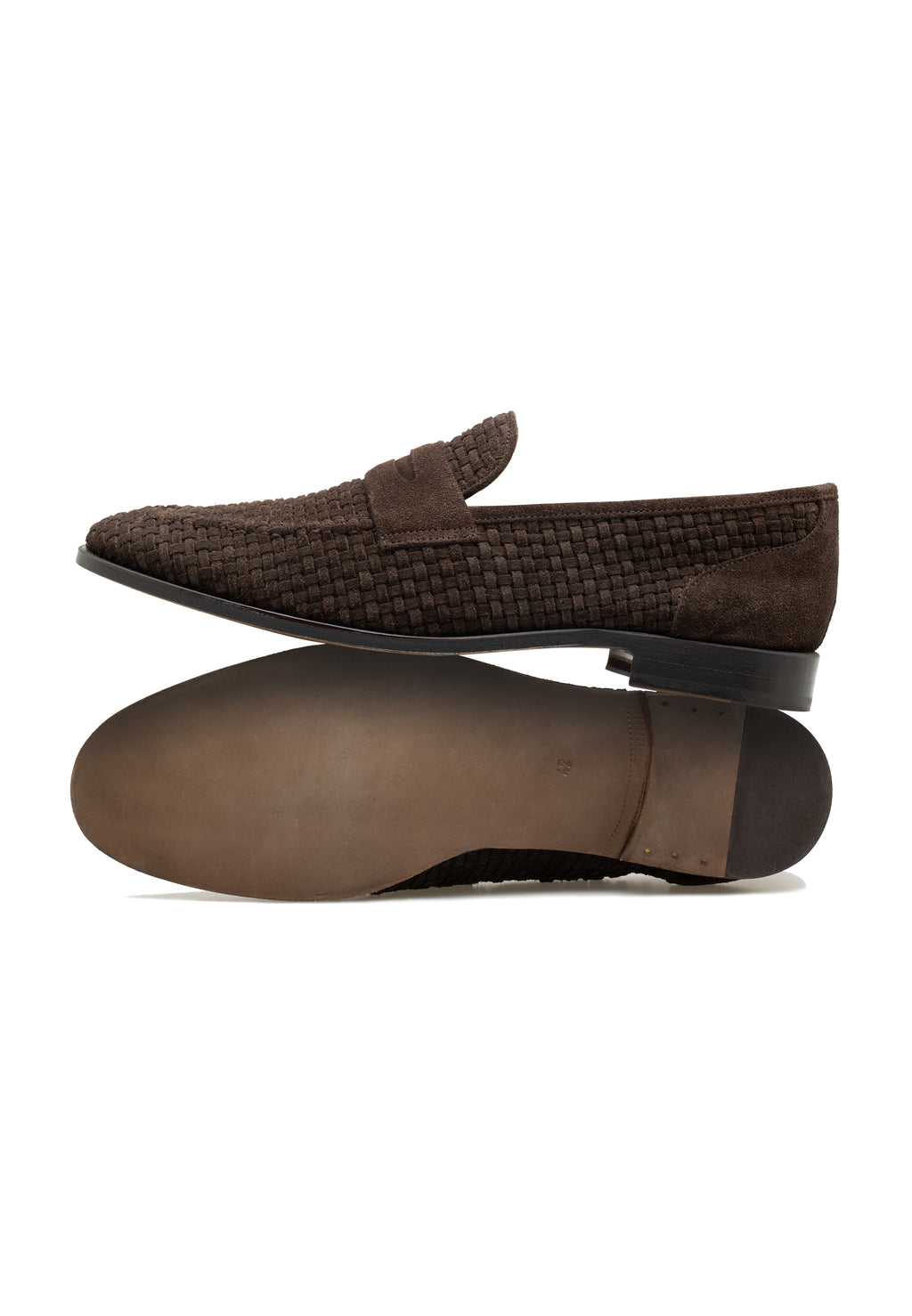 MEN'S SUEDE WOVEN PENNY LOAFER