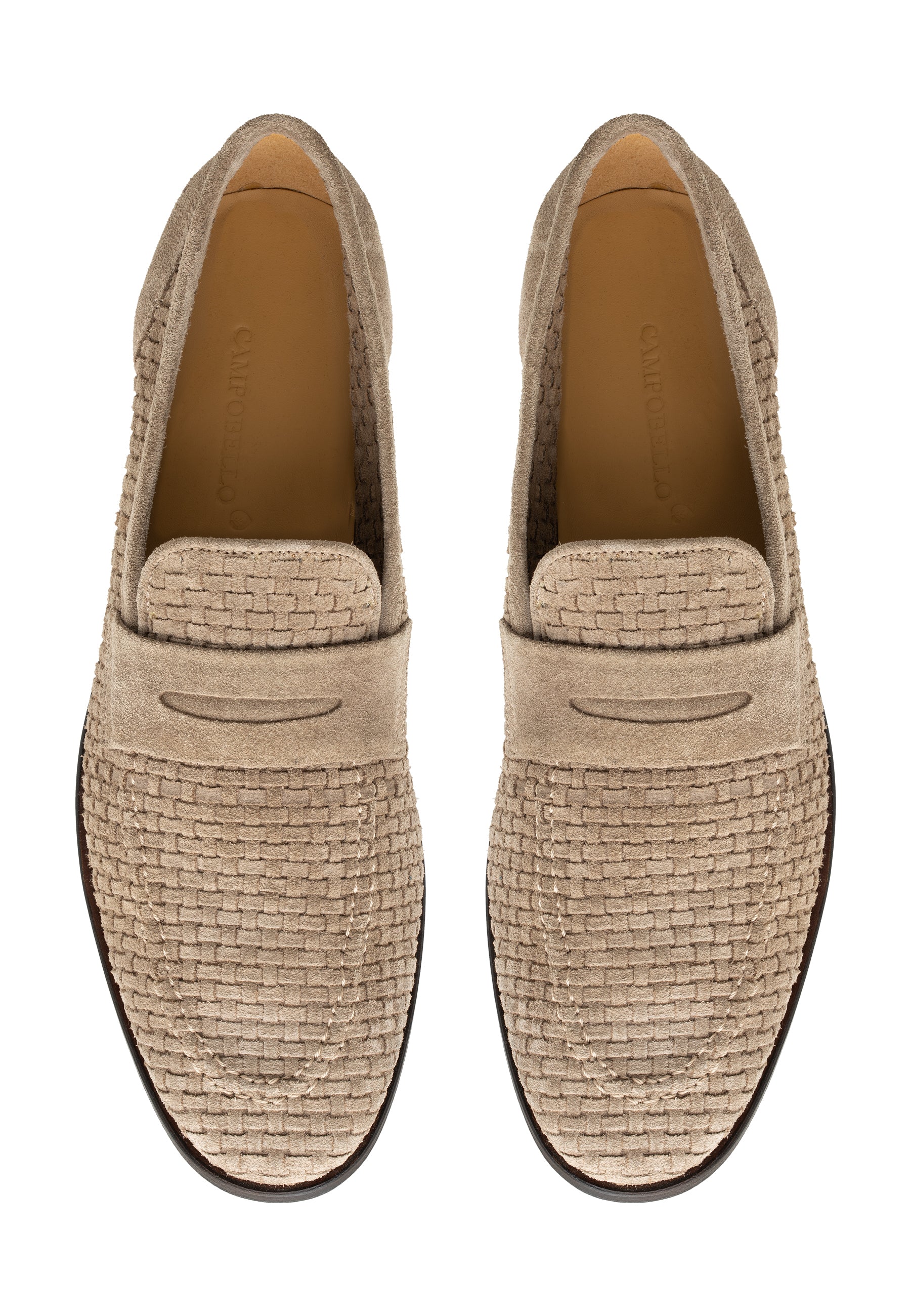 MEN'S SUEDE WOVEN PENNY LOAFER