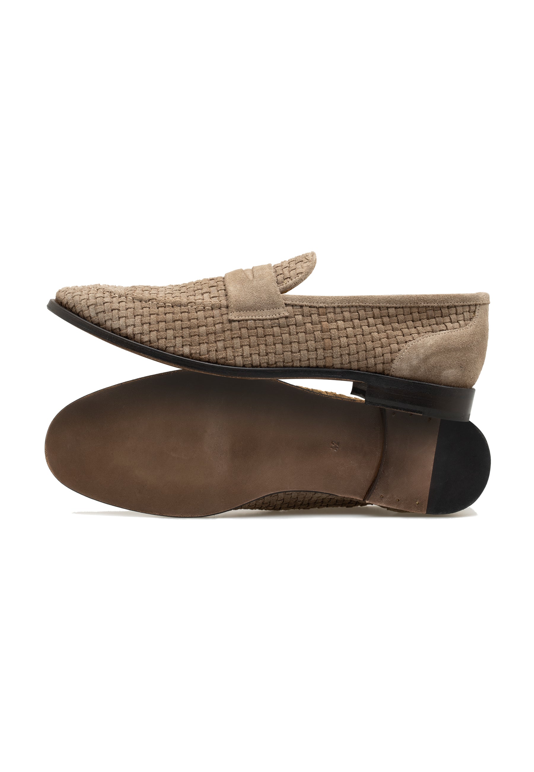 MEN'S SUEDE WOVEN PENNY LOAFER