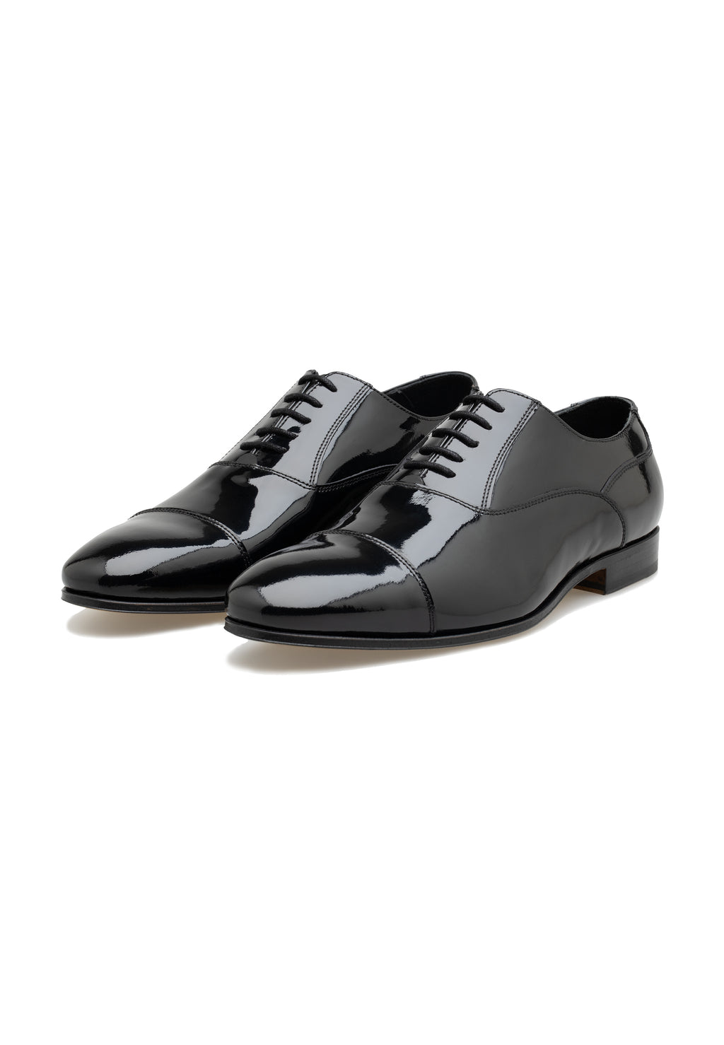 Zapatos Oxford de charol, hechos a mano para hombre