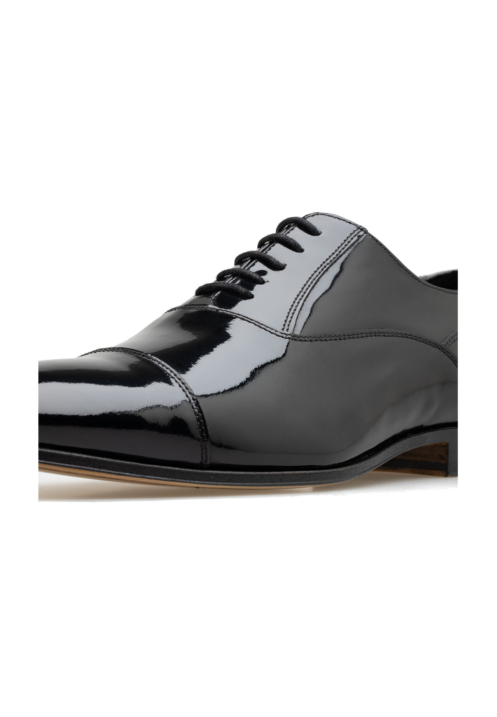 Zapatos Oxford de charol, hechos a mano para hombre