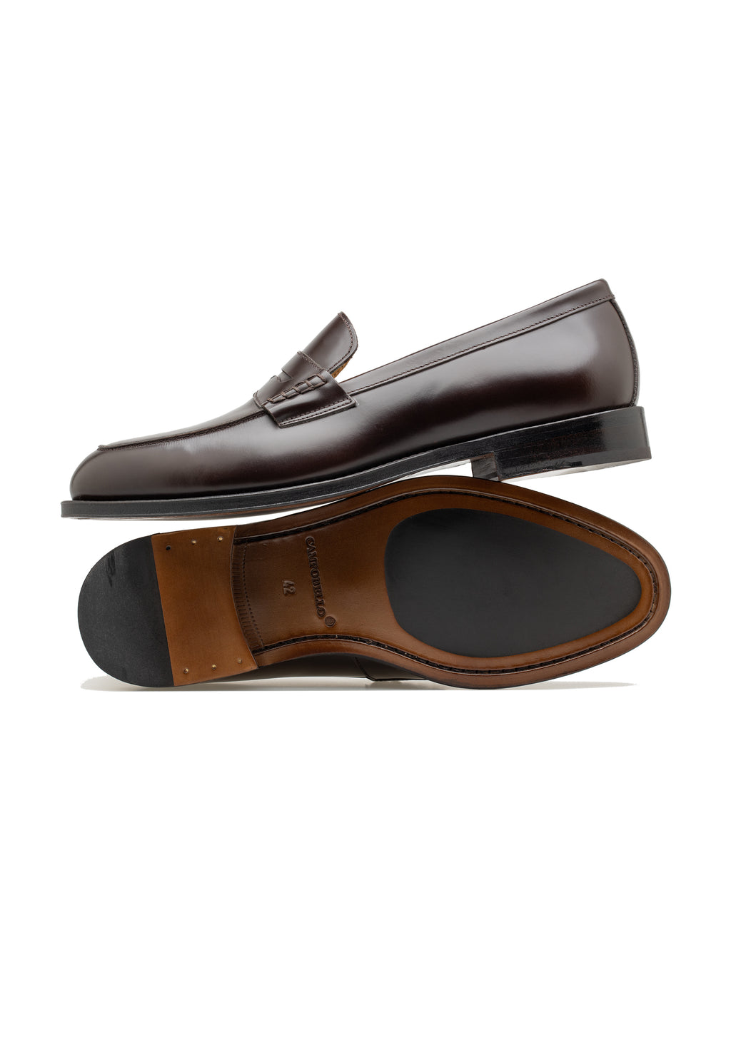 Men's Leather Polished Penny Loafer