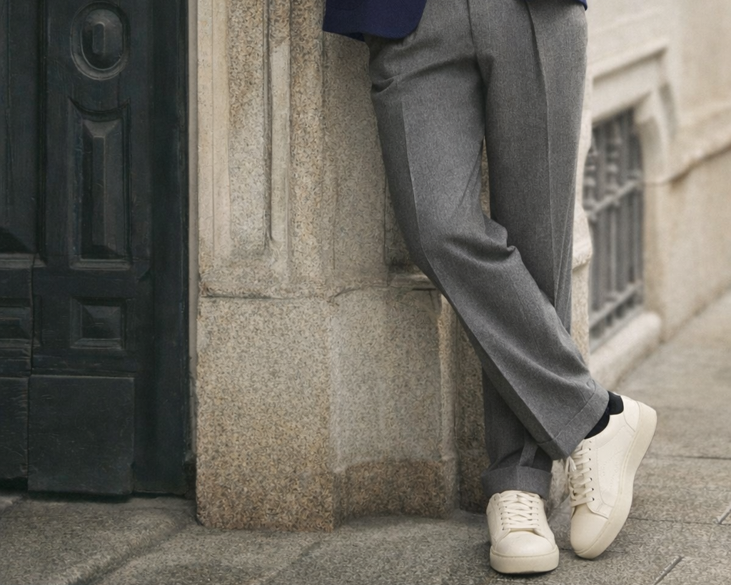 Men’s Cupsole Leather Sneakers