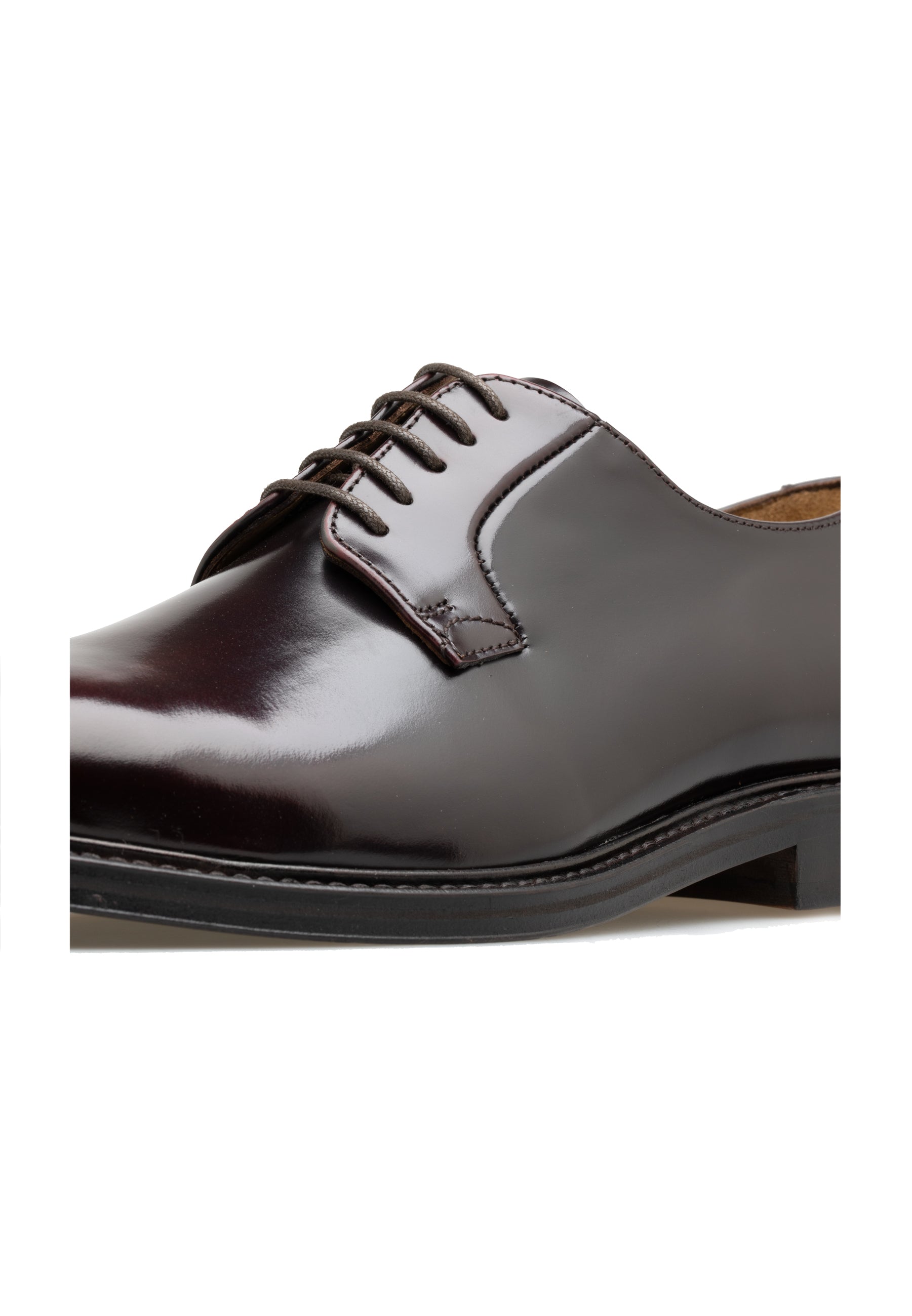 Herren-Schnürschuhe aus poliertem Leder