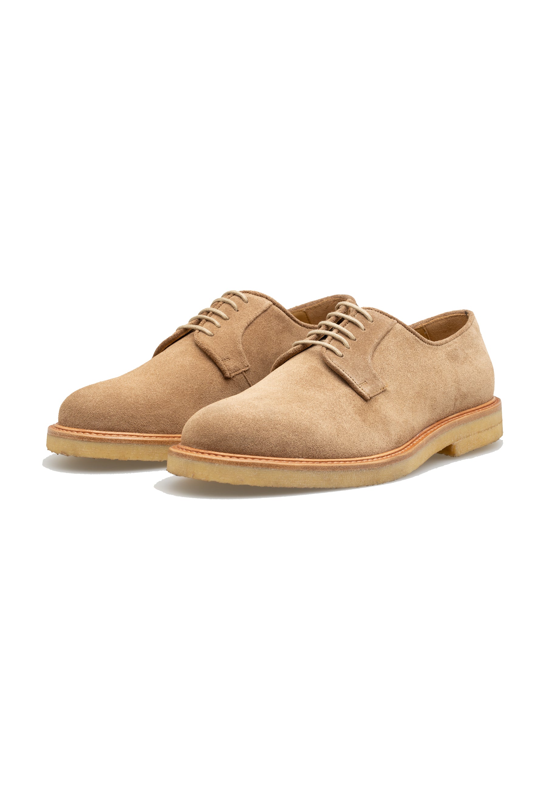 Men’s Suede Leather Plain Lace-Up Shoes