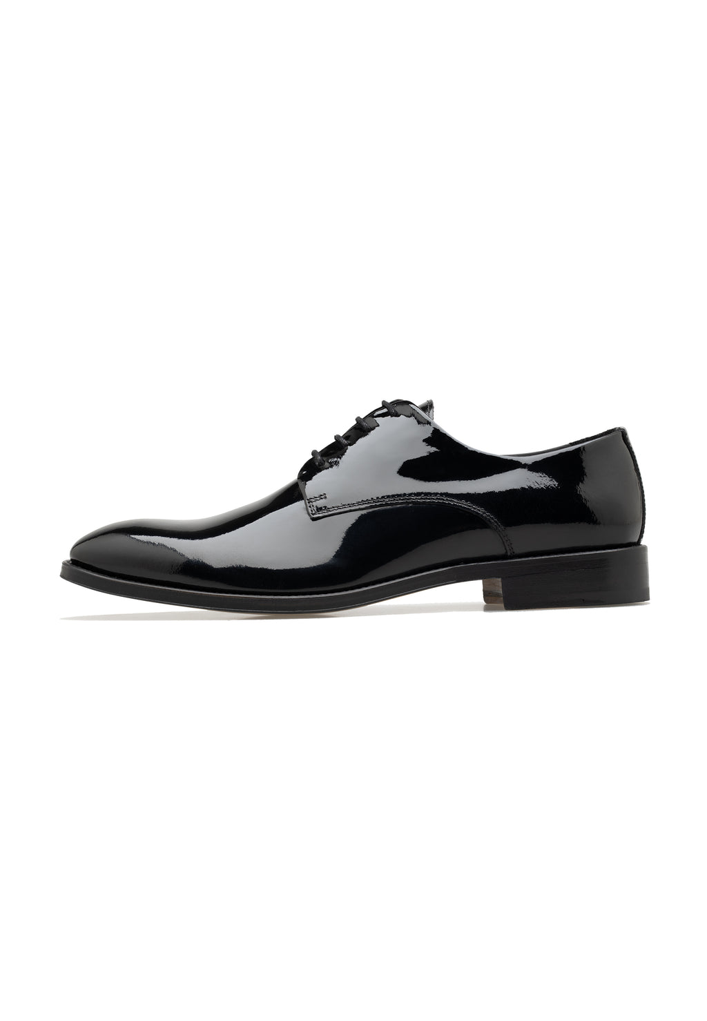 Herren-Schnürschuhe aus Lackleder