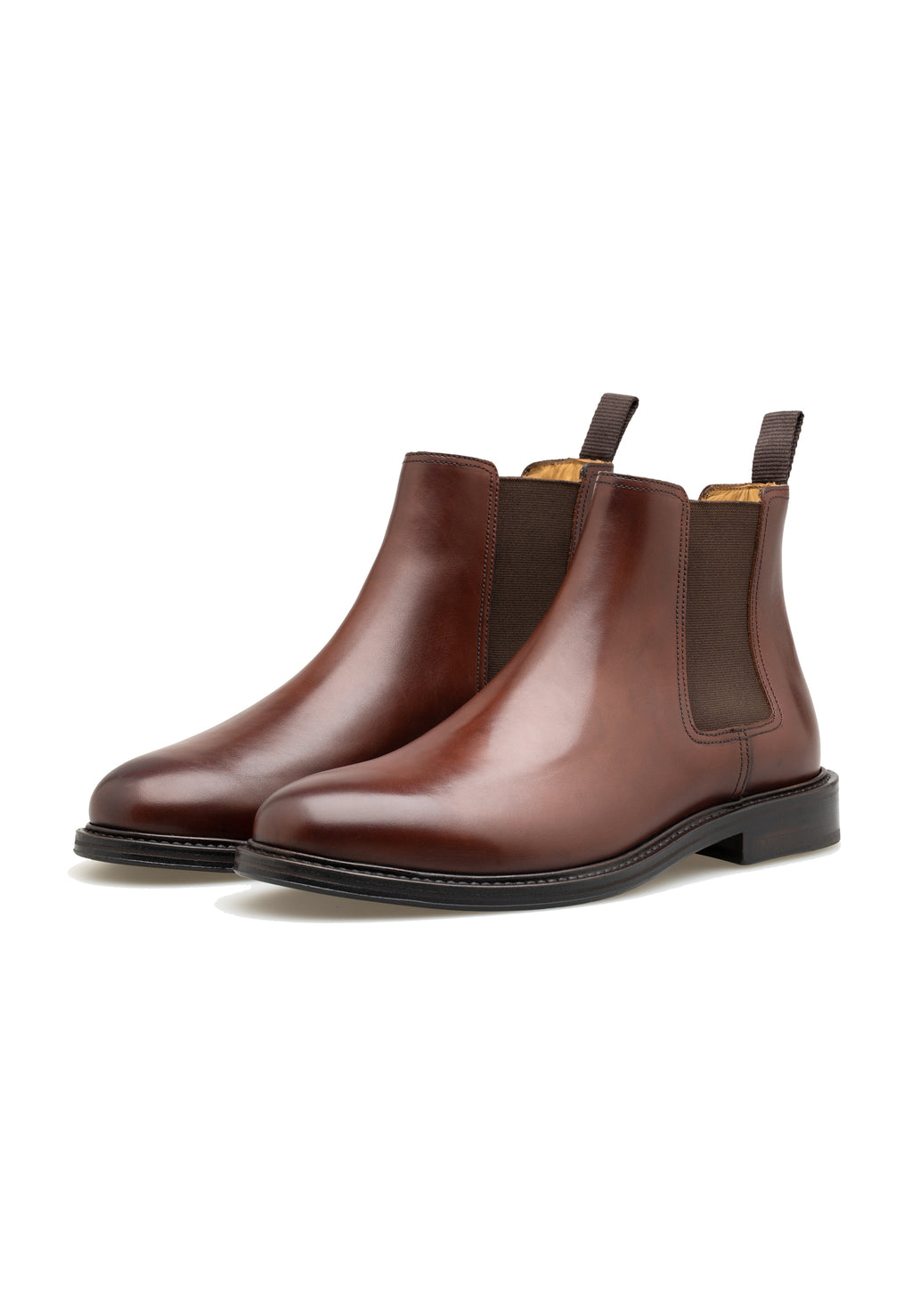 Botas Chelsea de piel de becerro estilo princesa para hombre