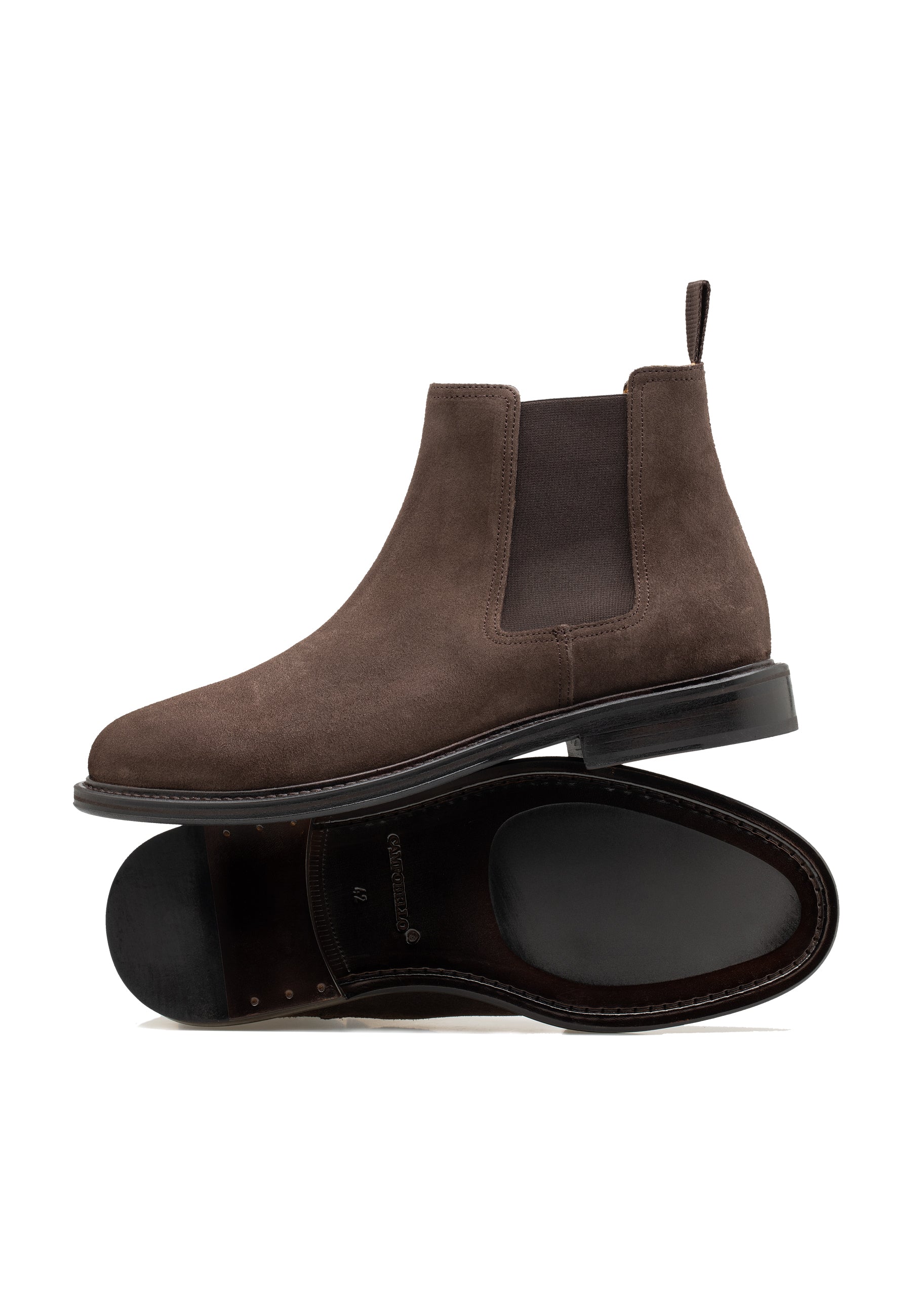 Men's Suede Leather Chelsea Elastic Boots