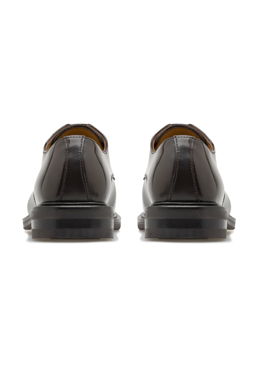 Damen-Schnürschuhe aus glattem Leder