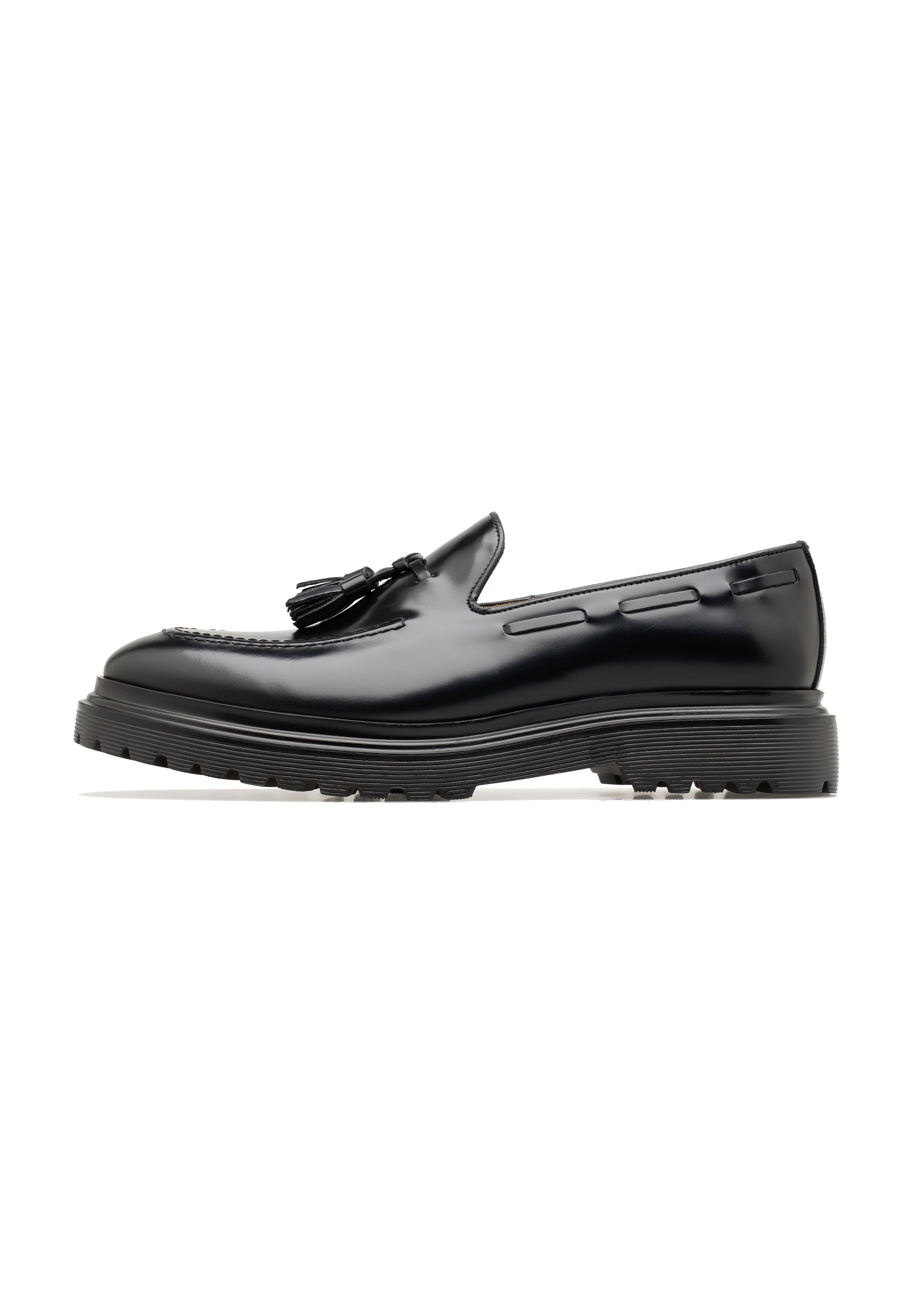 Men’s Polished Leather Tassel Loafer