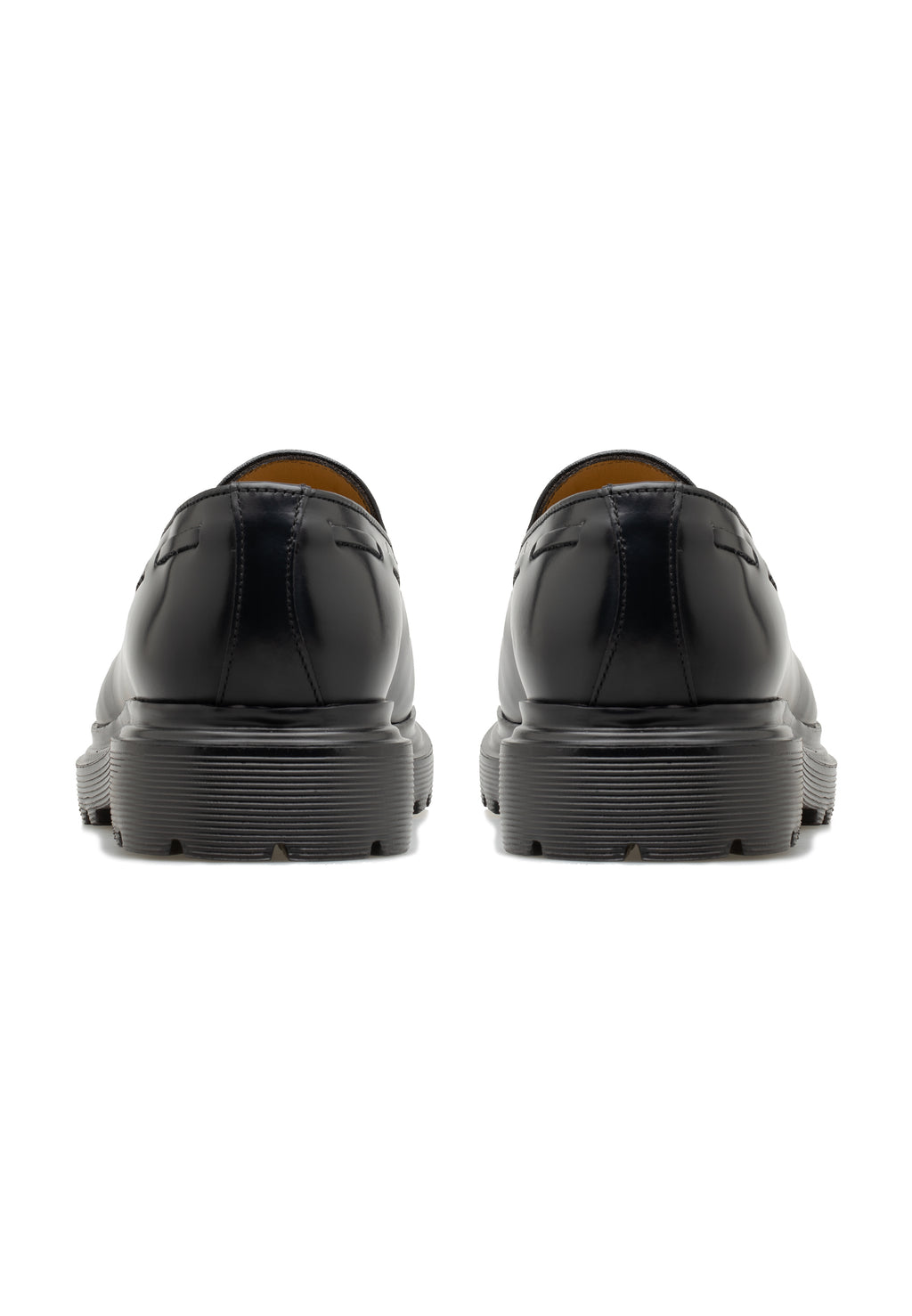 Herren-Slipper aus poliertem Leder mit Quasten