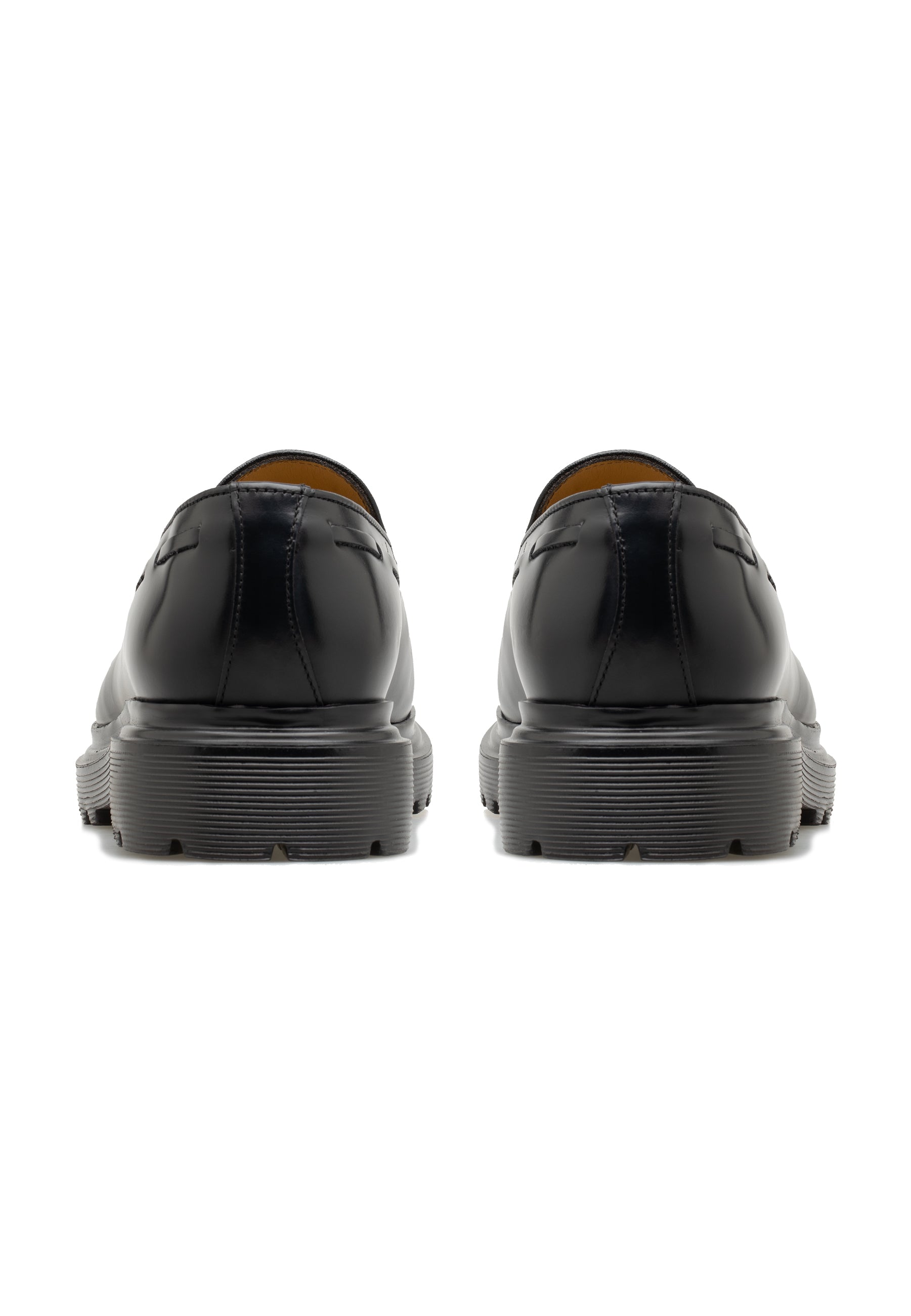 Herren-Slipper aus poliertem Leder mit Quasten