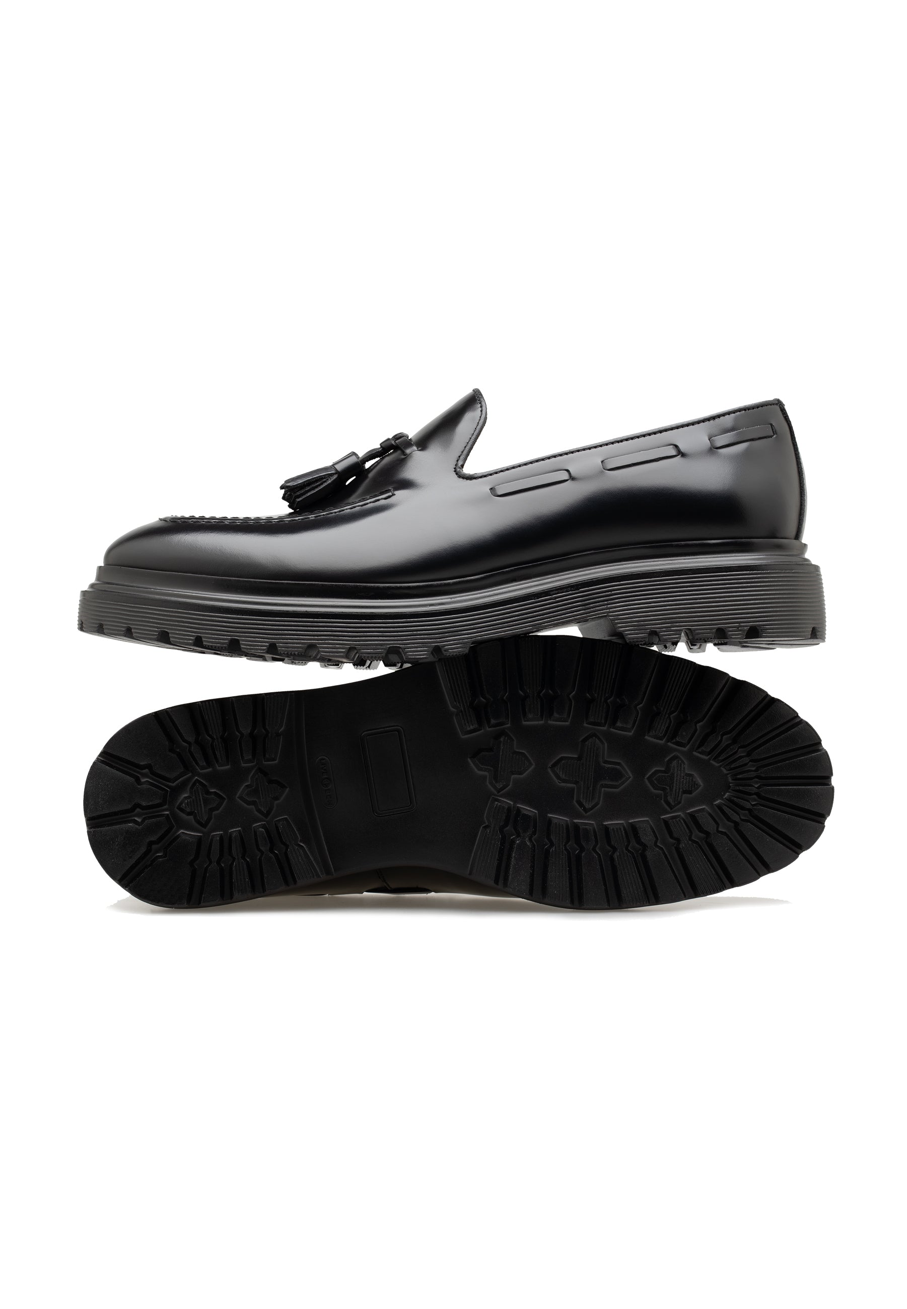 Men’s Polished Leather Tassel Loafer