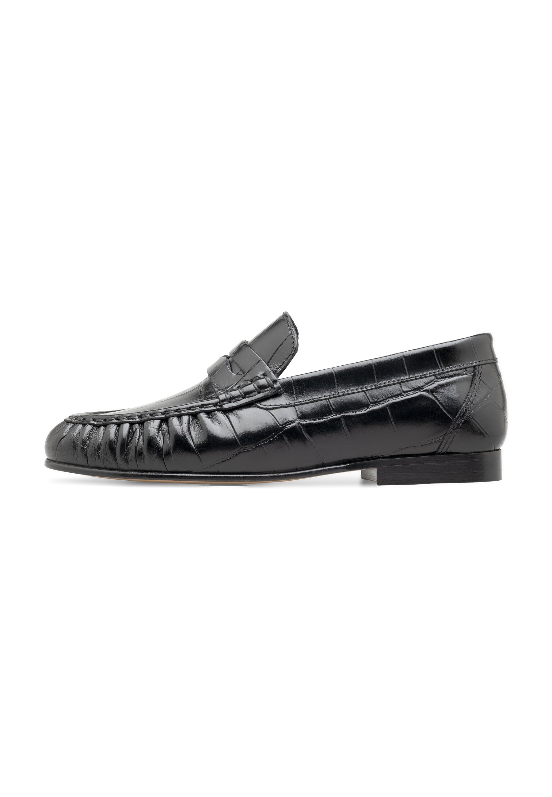 Women's Croco Leather Penny Loafer Loafer