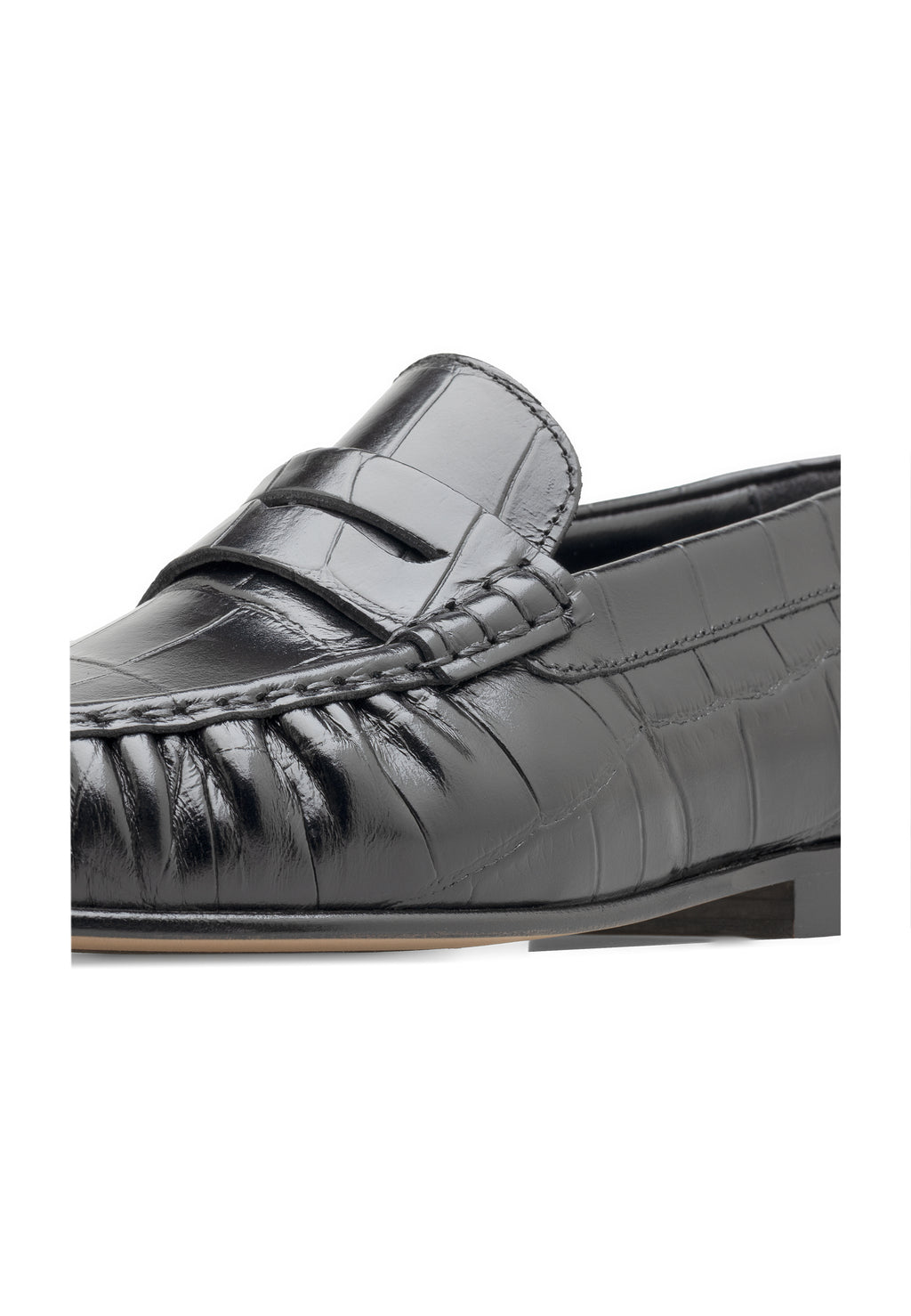 Penny Loafer für Damen aus Krokodilleder