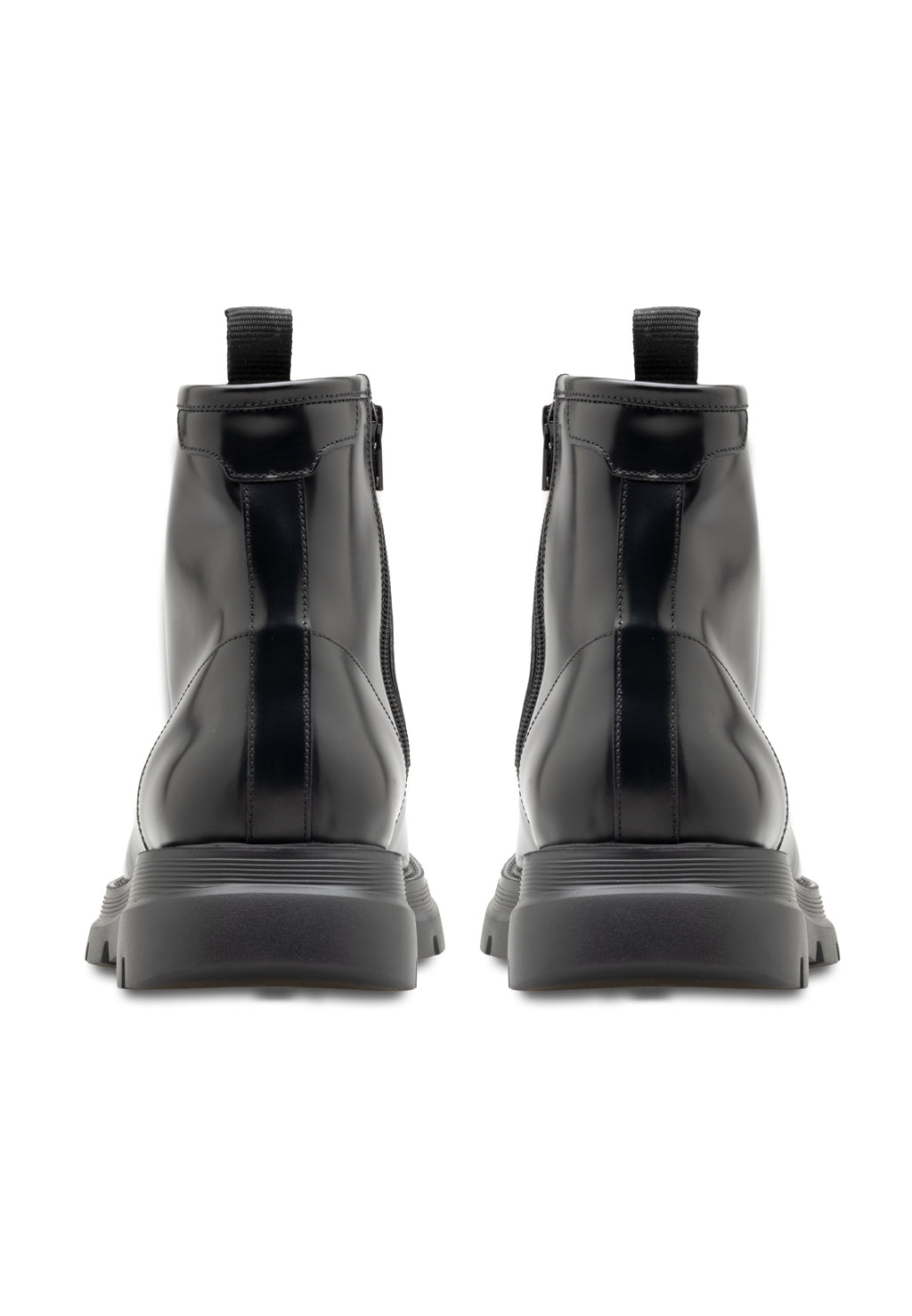 Men's Polished Leather Lace-Up Boots