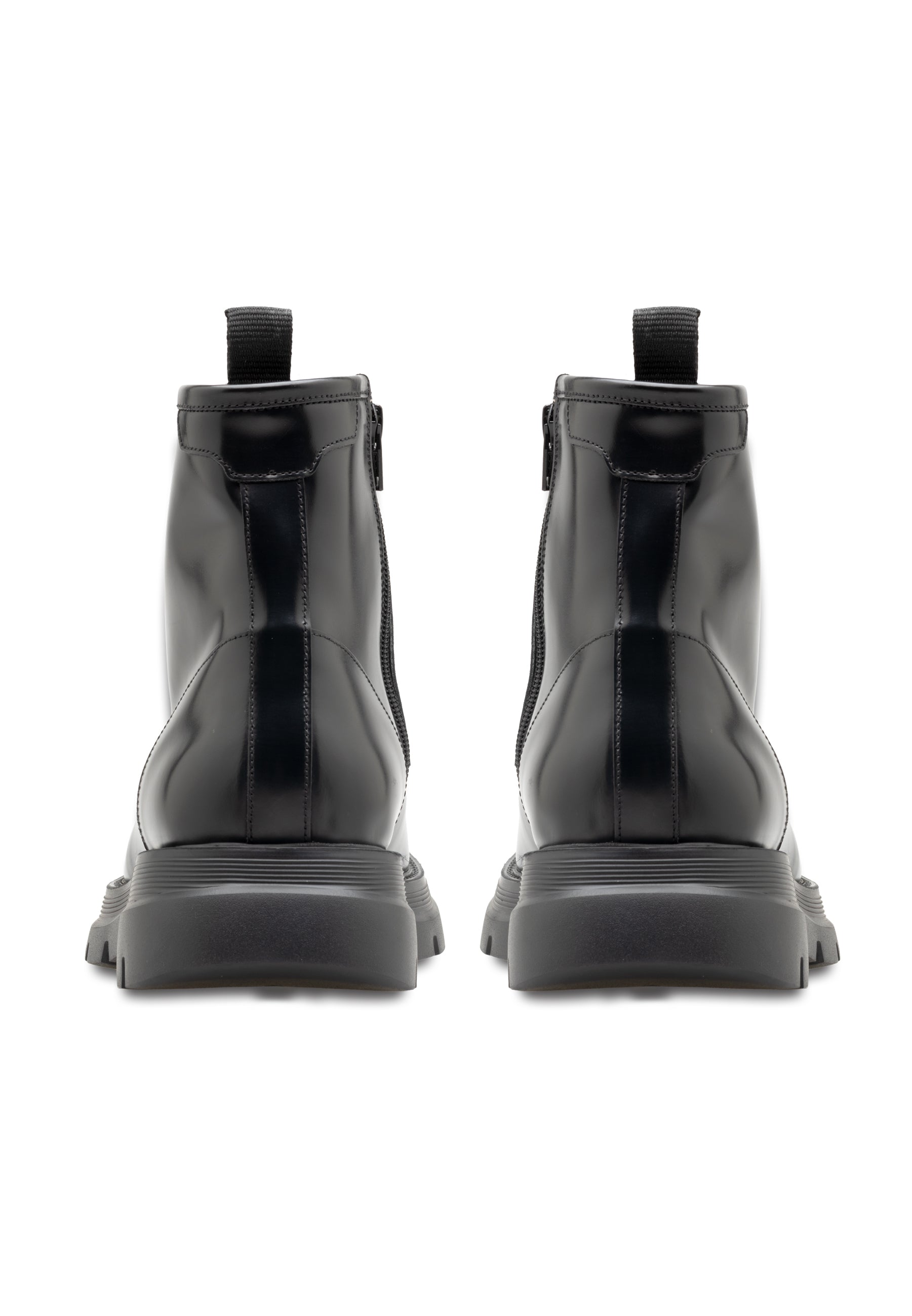 Men's Polished Leather Lace-Up Boots