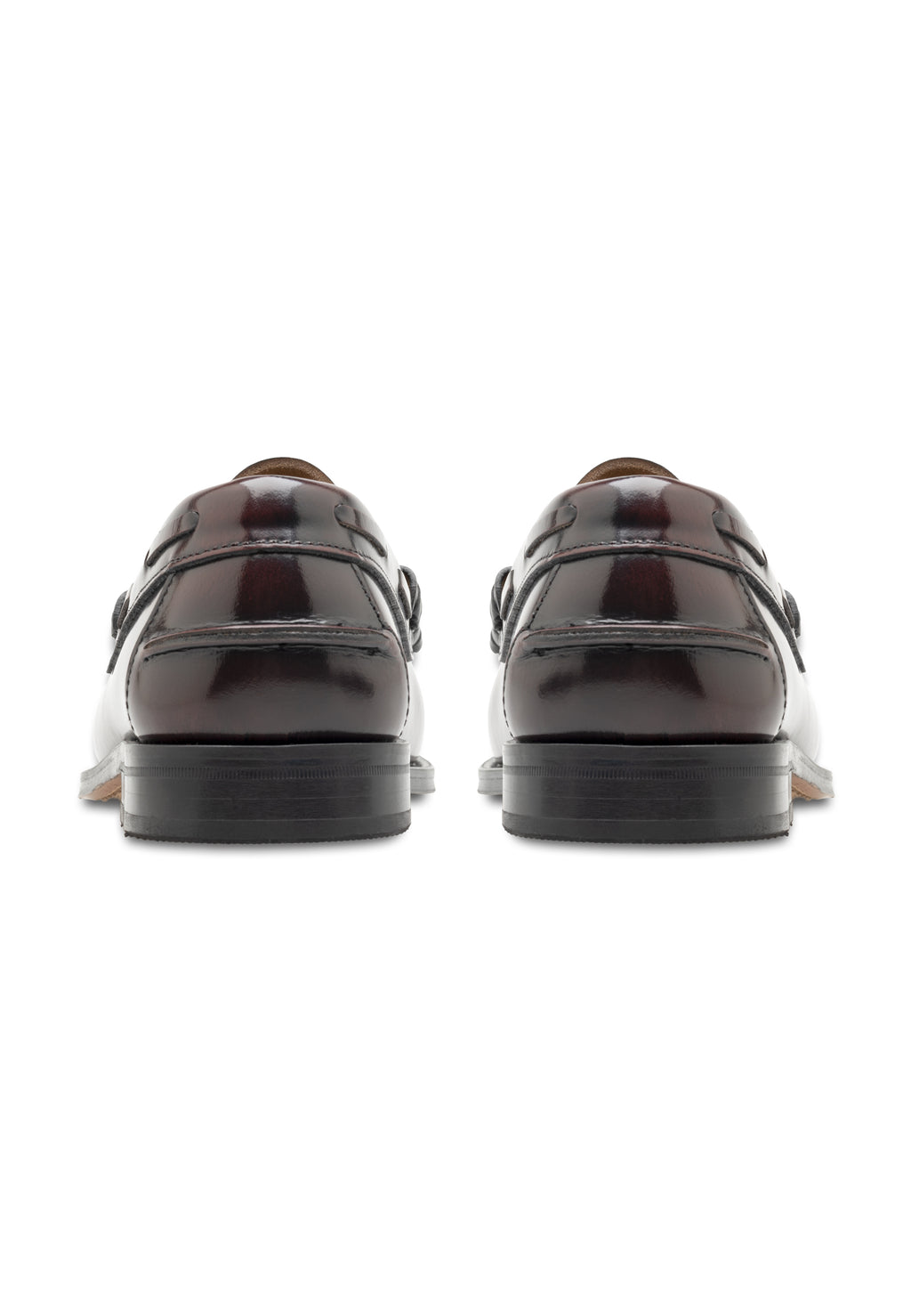 Herren-Slipper aus poliertem Leder mit Quasten