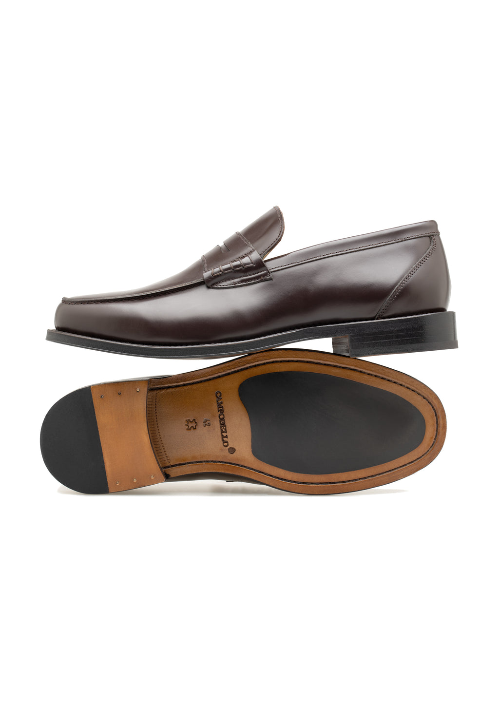 Mocassins Penny en cuir de veau poli — Homme