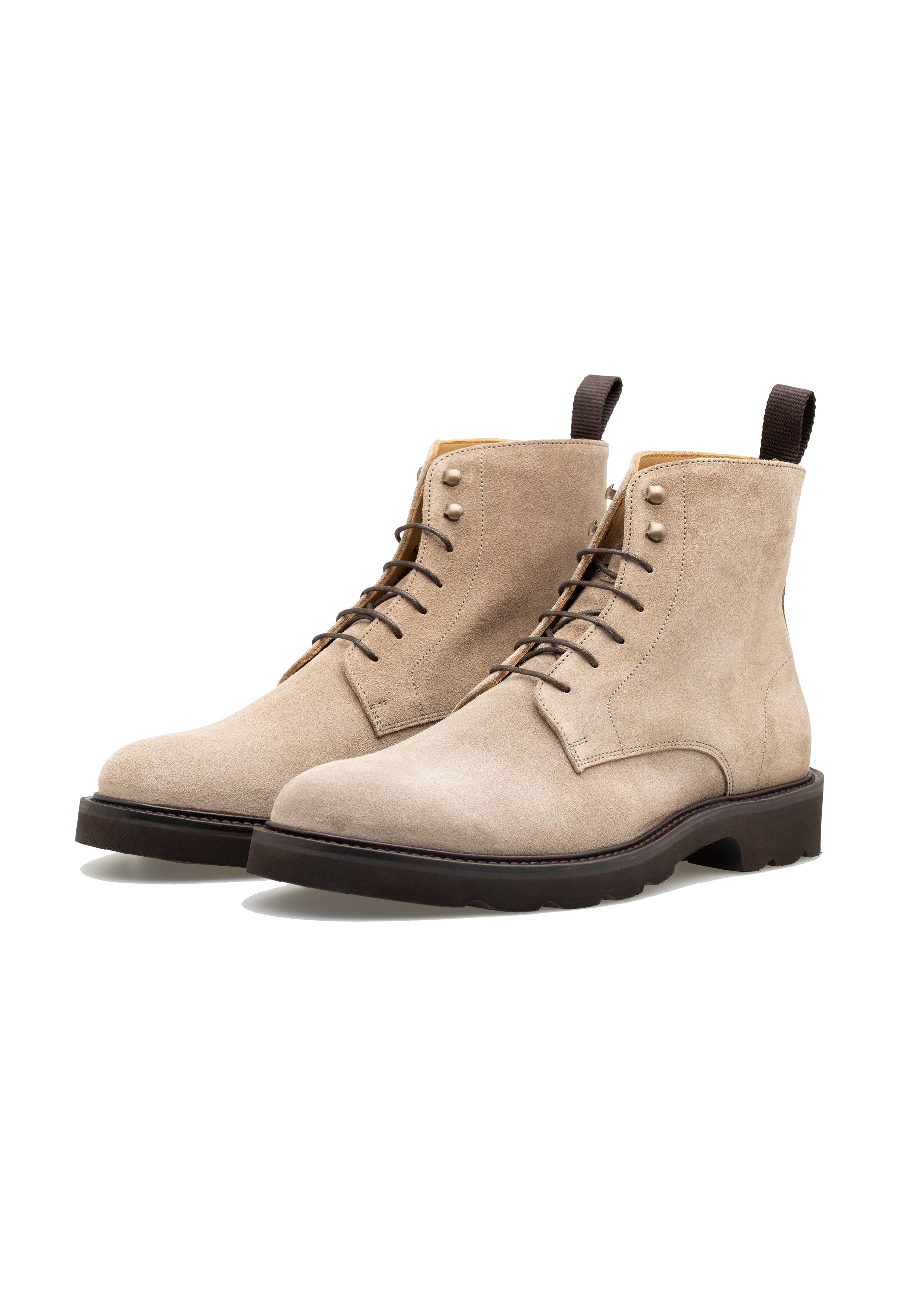 Bottines à lacets en cuir suédé — Homme