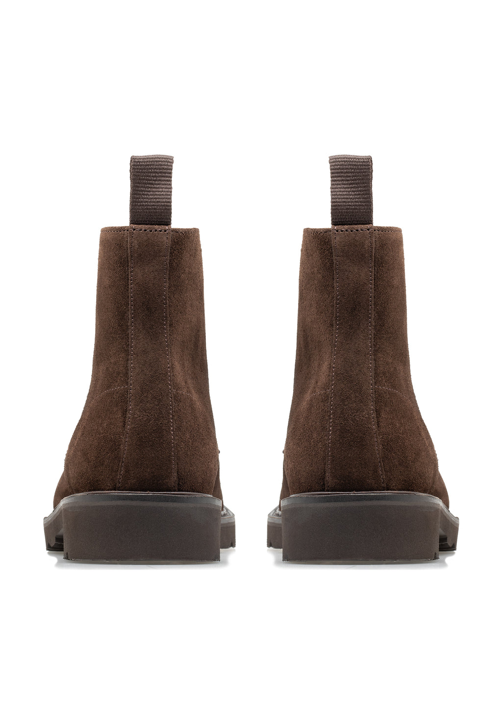 Botas de ante con cordones para hombre