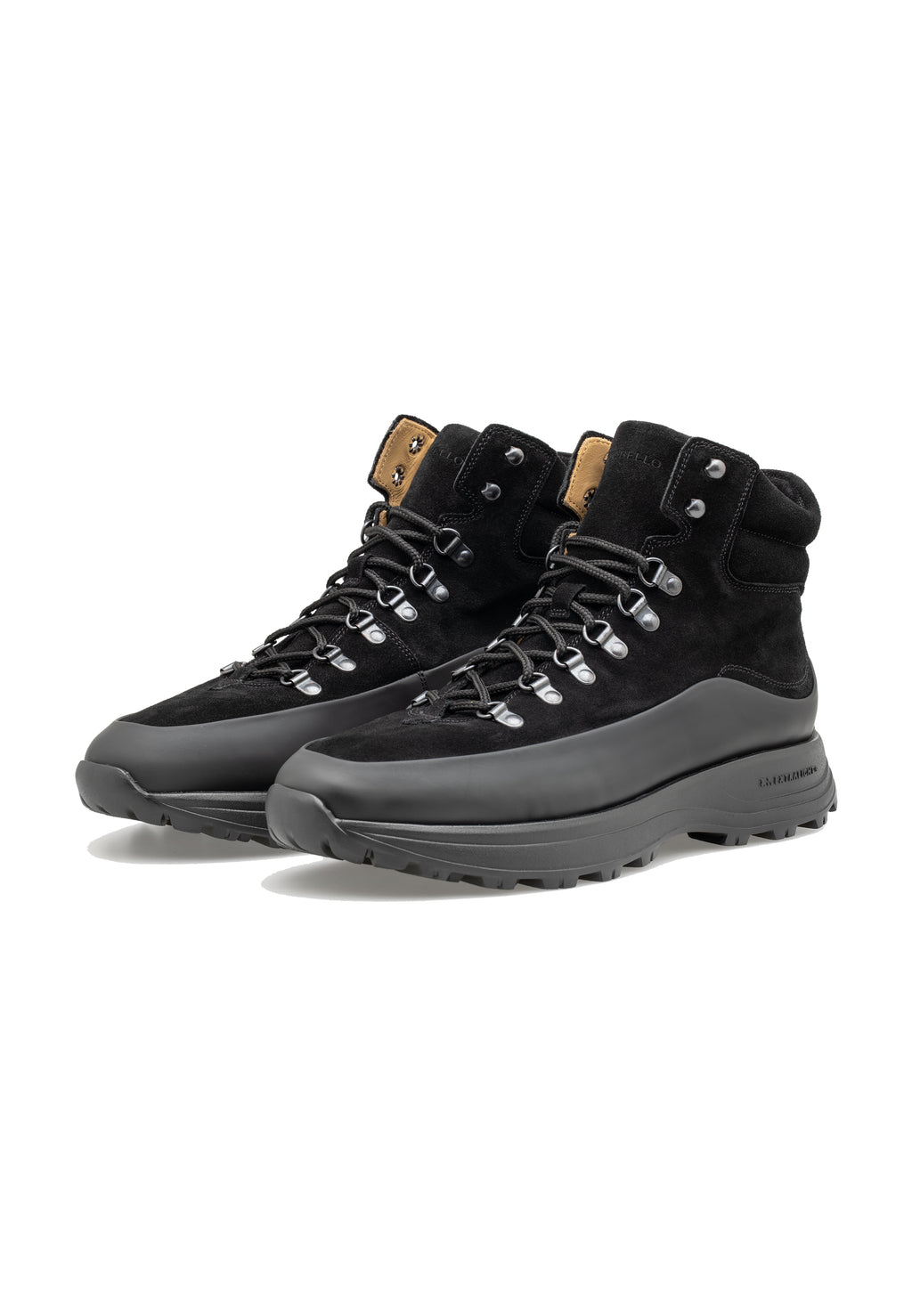 Men’s Suede Leather Gummy Rubber Hiking Boots