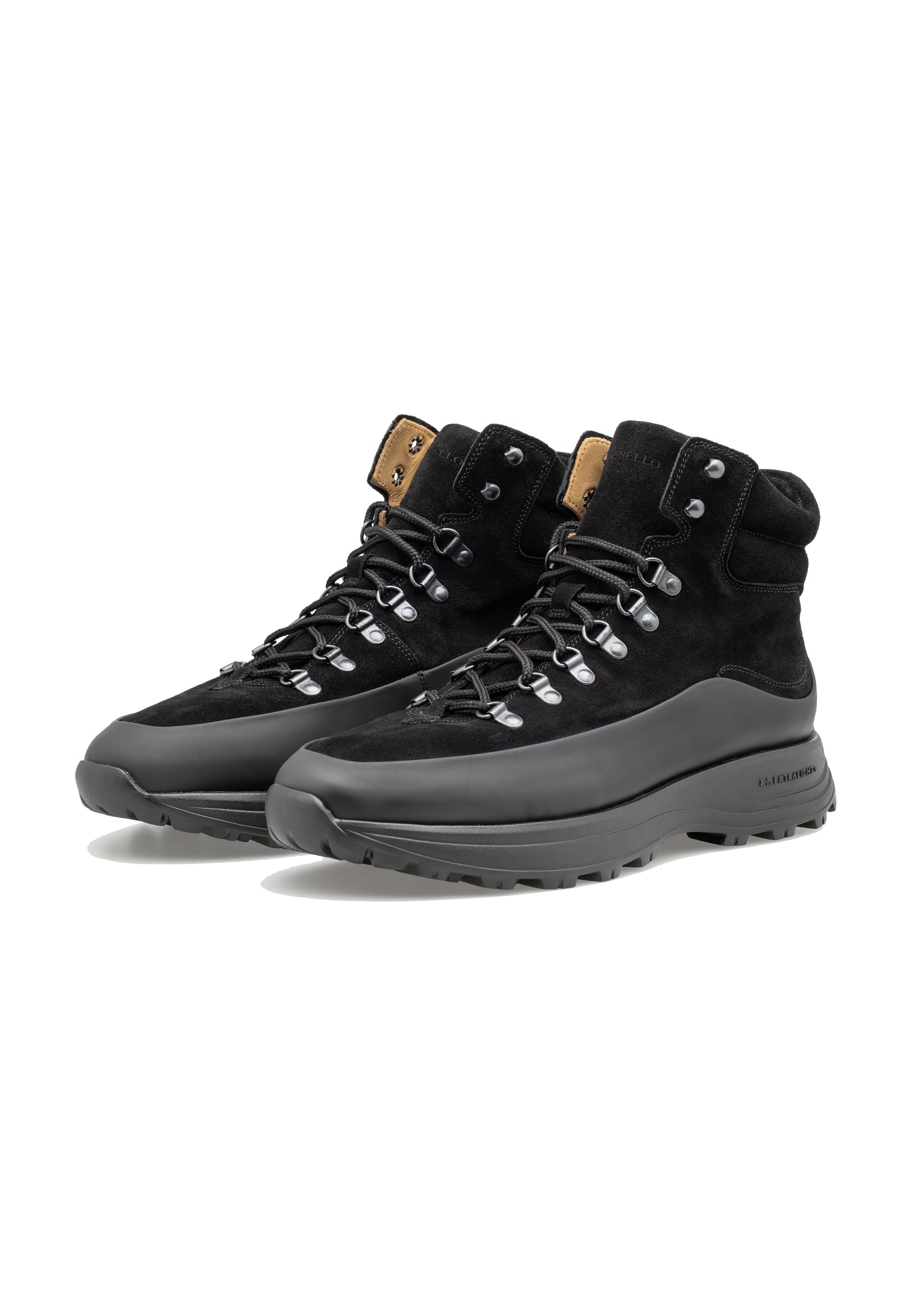Men’s Suede Leather Gummy Rubber Hiking Boots