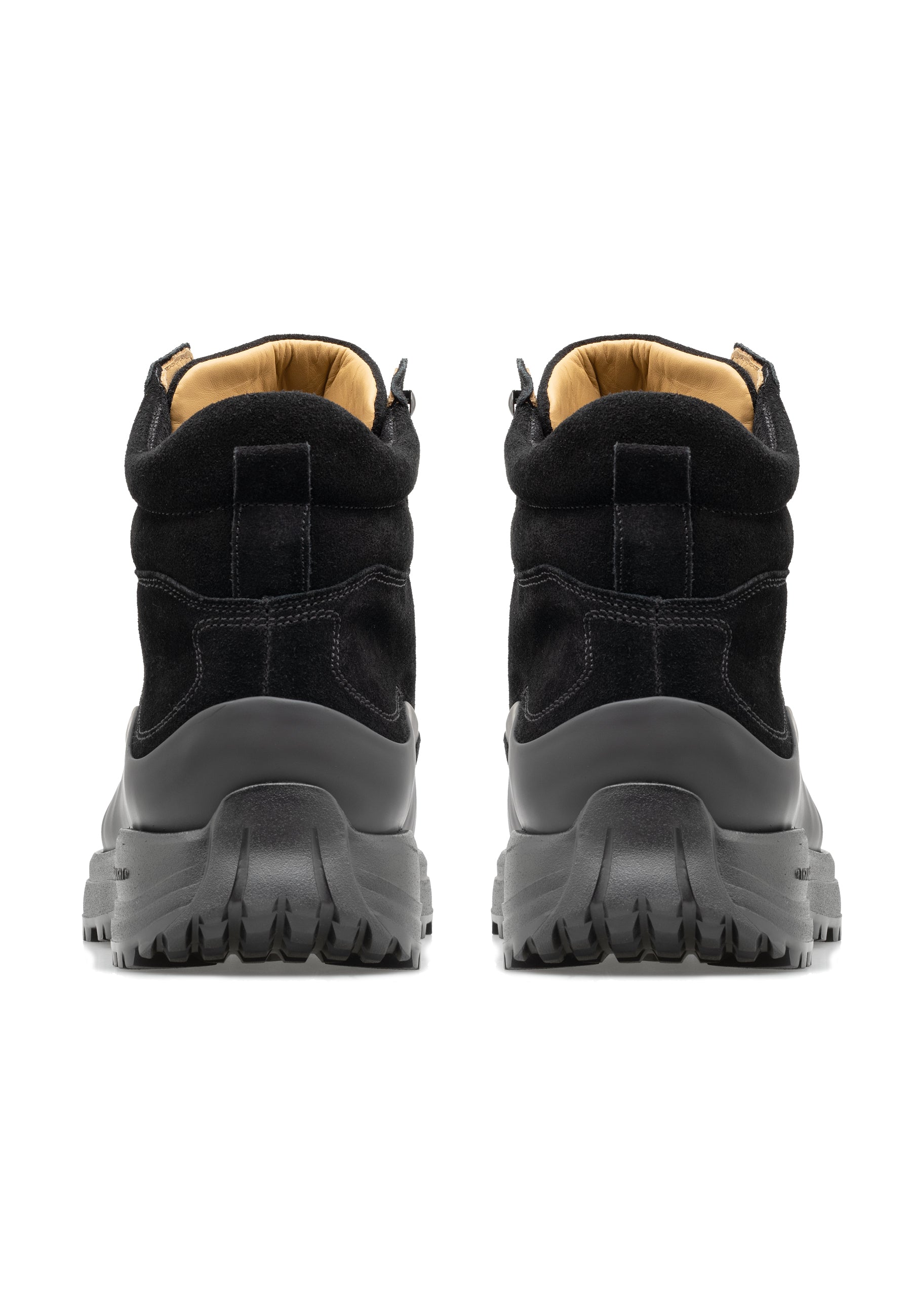 Men’s Suede Leather Gummy Rubber Hiking Boots