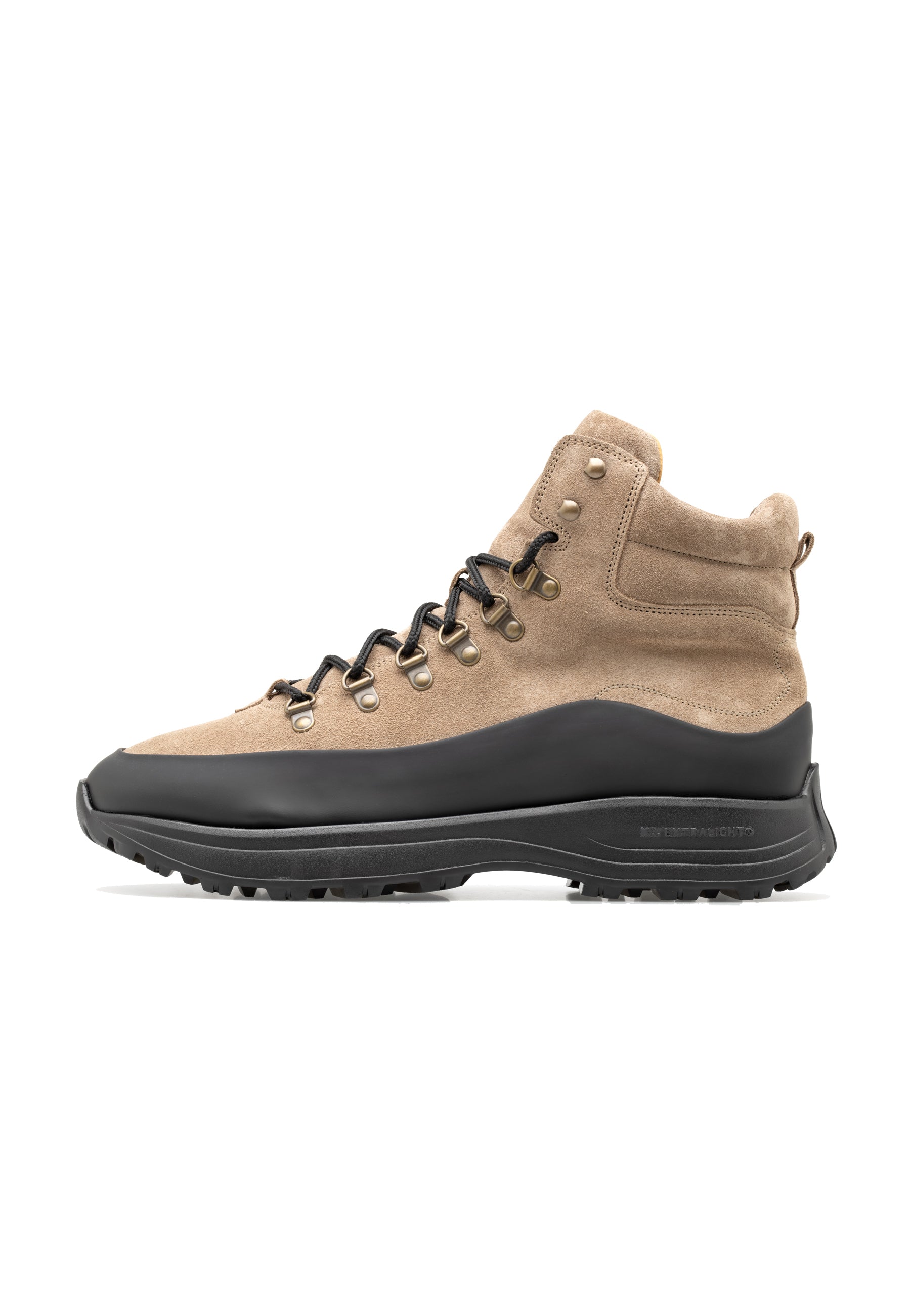 Men’s Suede Leather Gummy Rubber Hiking Boots