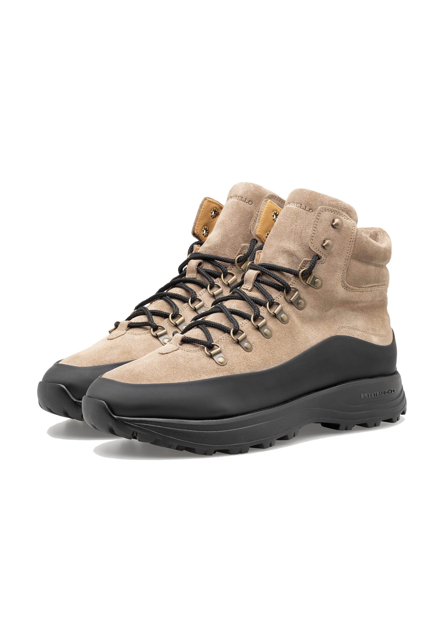 Men’s Suede Leather Gummy Rubber Hiking Boots