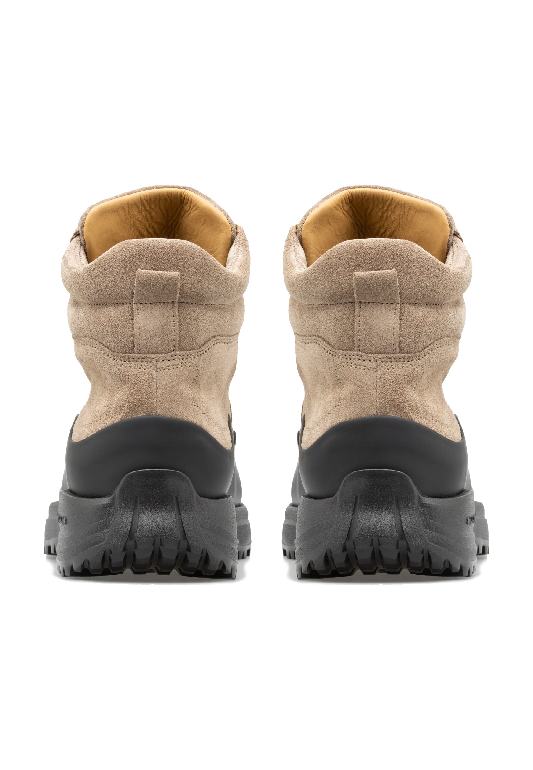 Men’s Suede Leather Gummy Rubber Hiking Boots