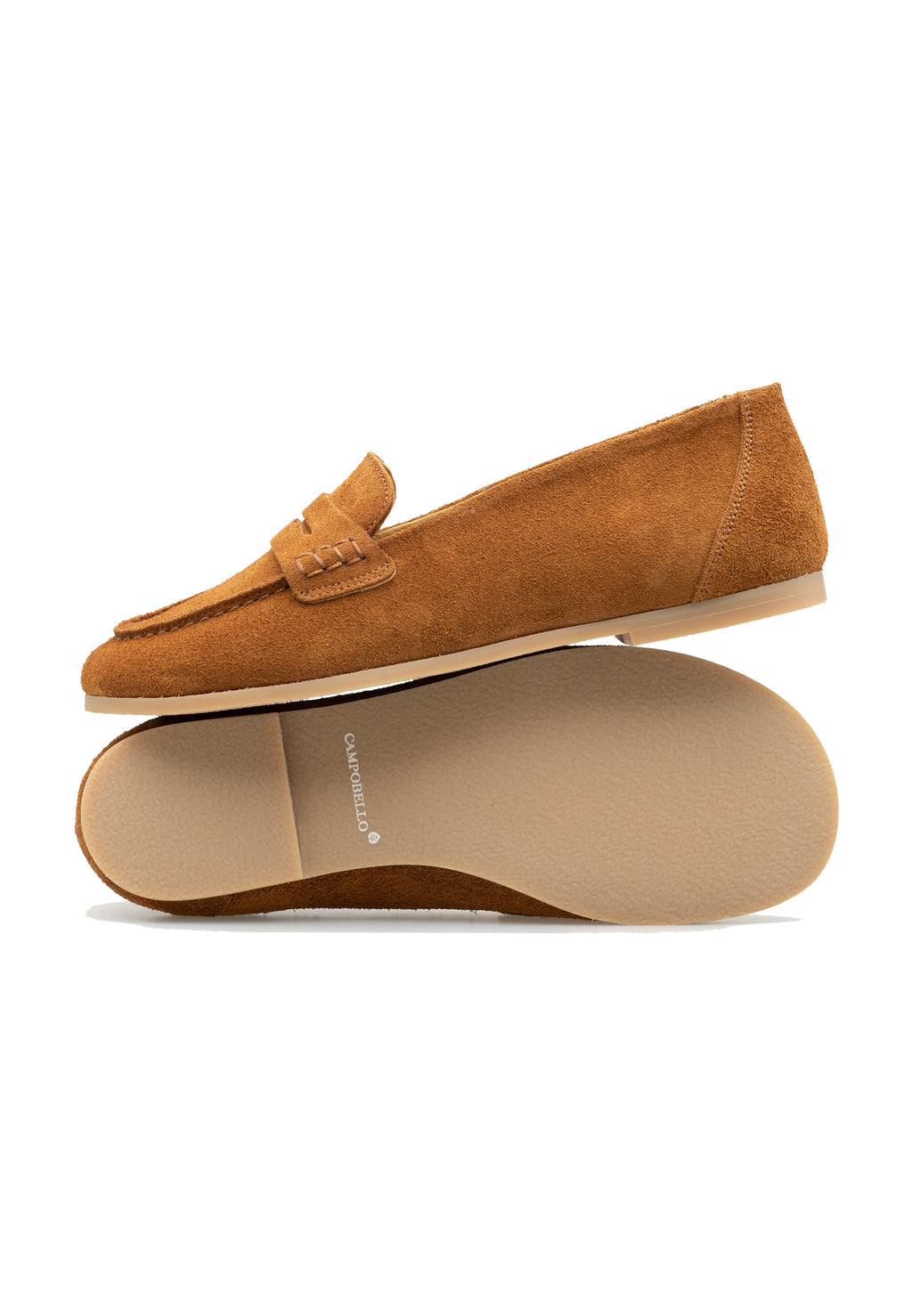Mocasines de ante para mujer