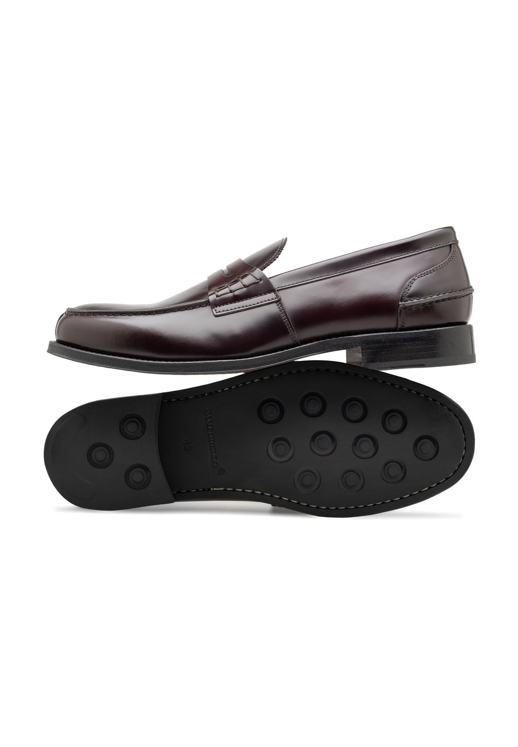 Herren-Penny-Loafer aus poliertem Leder
