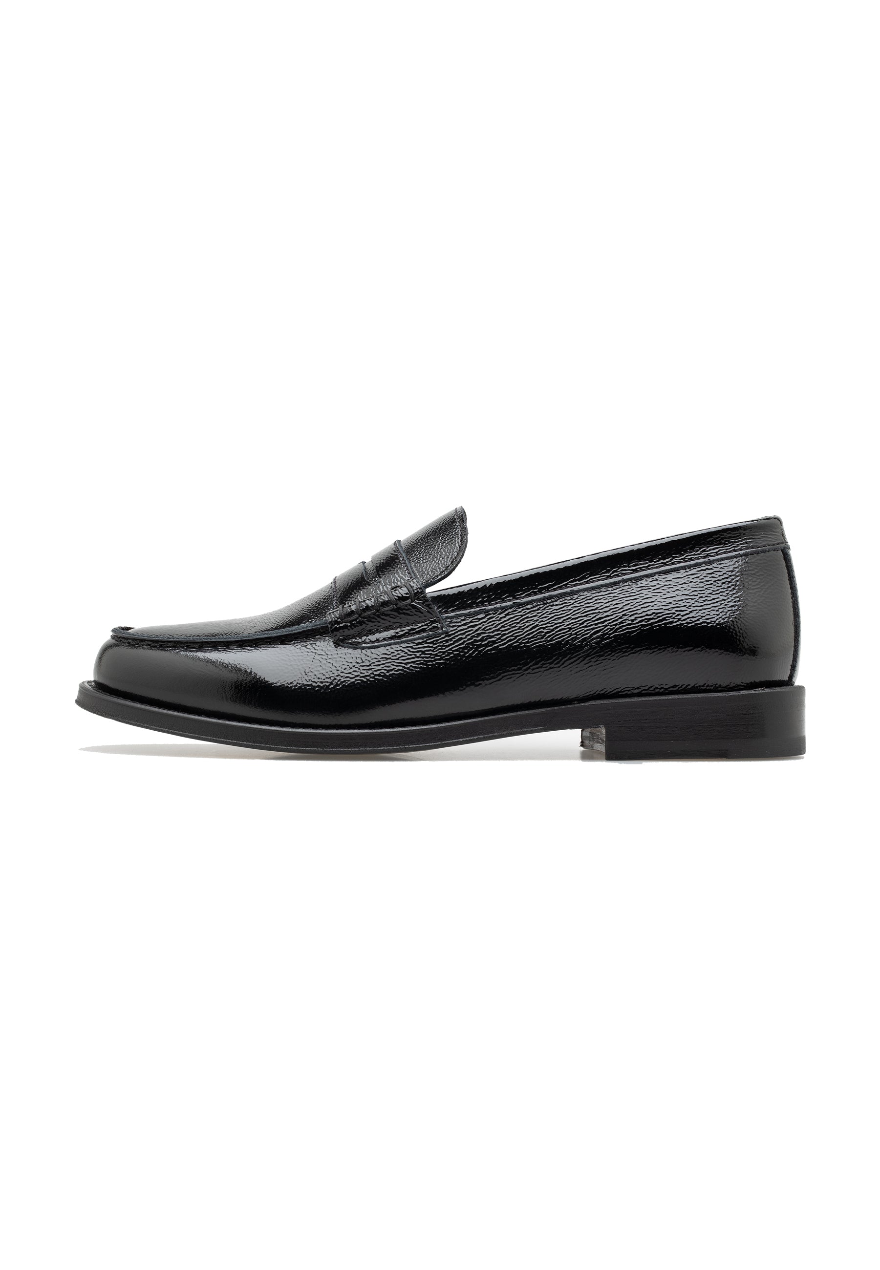 Women’s Crackle Patent Leather Penny Loafer