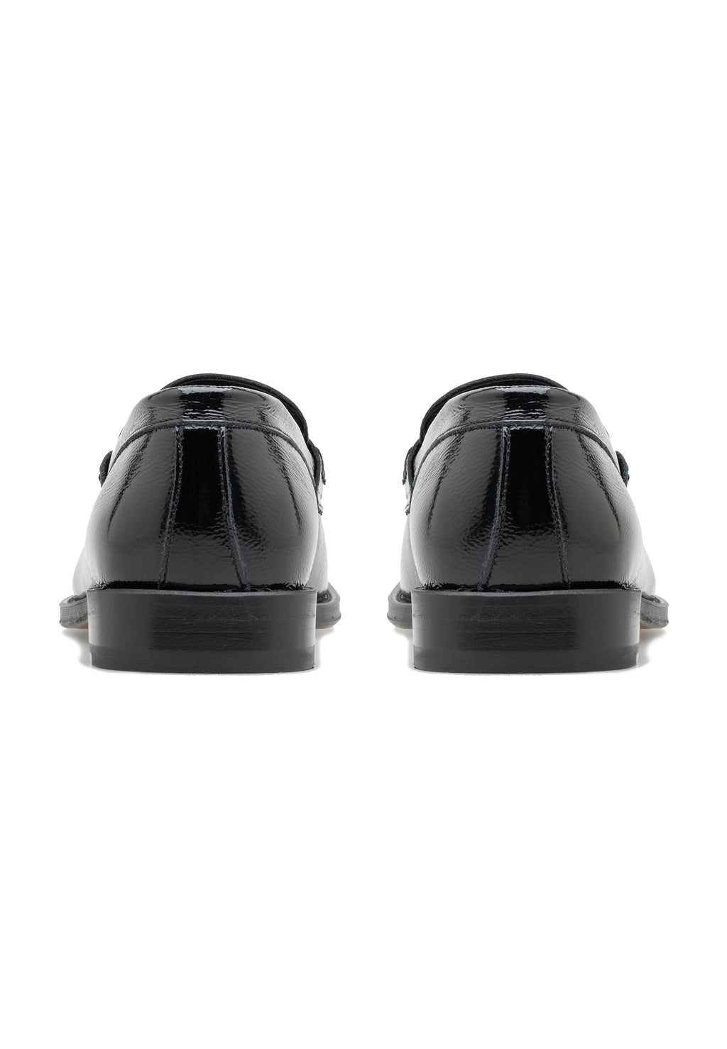 Mocasines de charol craquelado para mujer