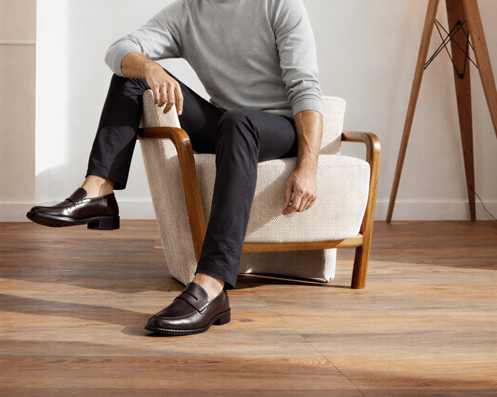 Men's Leather Polished Penny Loafer