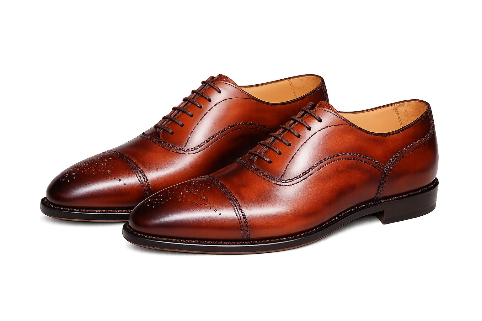 MEN'S CALF LEATHER OXFORD SHOES