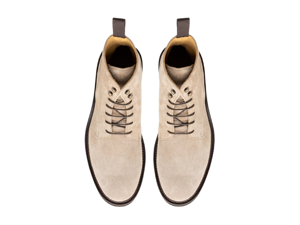 Bottines à lacets en cuir suédé — Homme