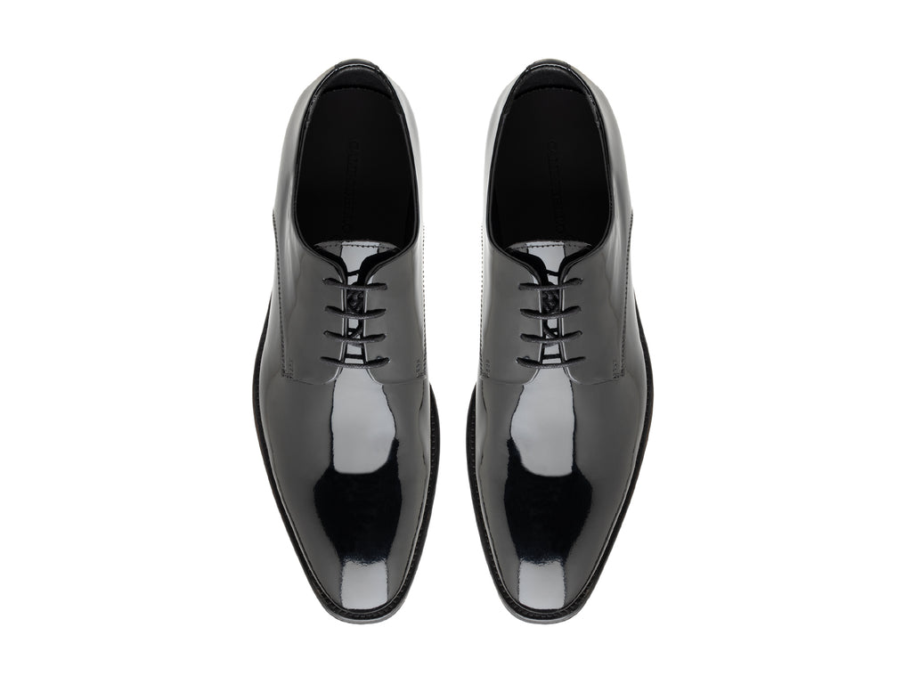Herren-Schnürschuhe aus Lackleder