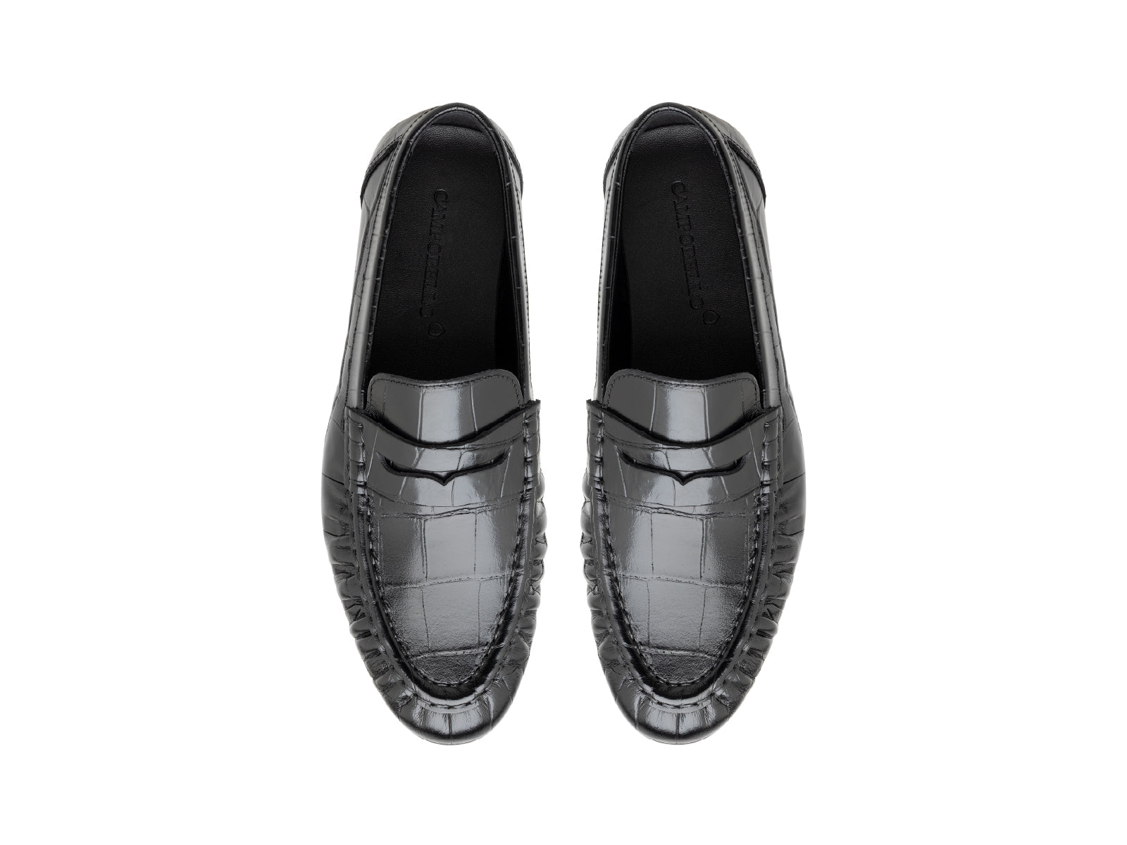 Women's Croco Leather Penny Loafer Loafer