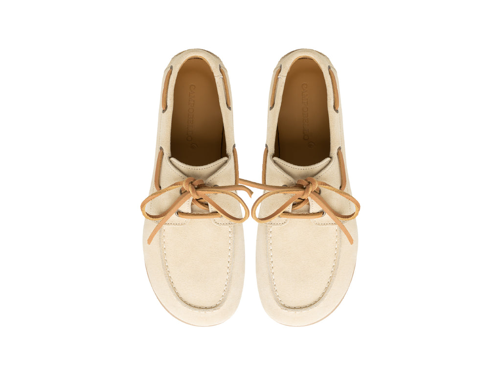 Damen-Deckschuhe aus Wildleder