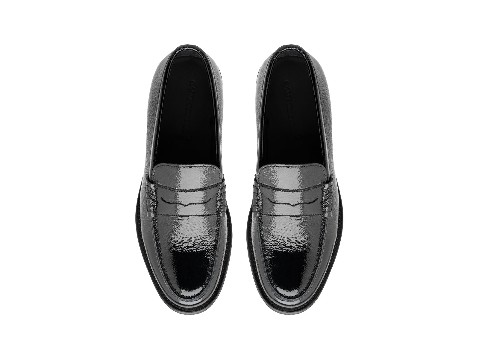 Women’s Crackle Patent Leather Penny Loafer