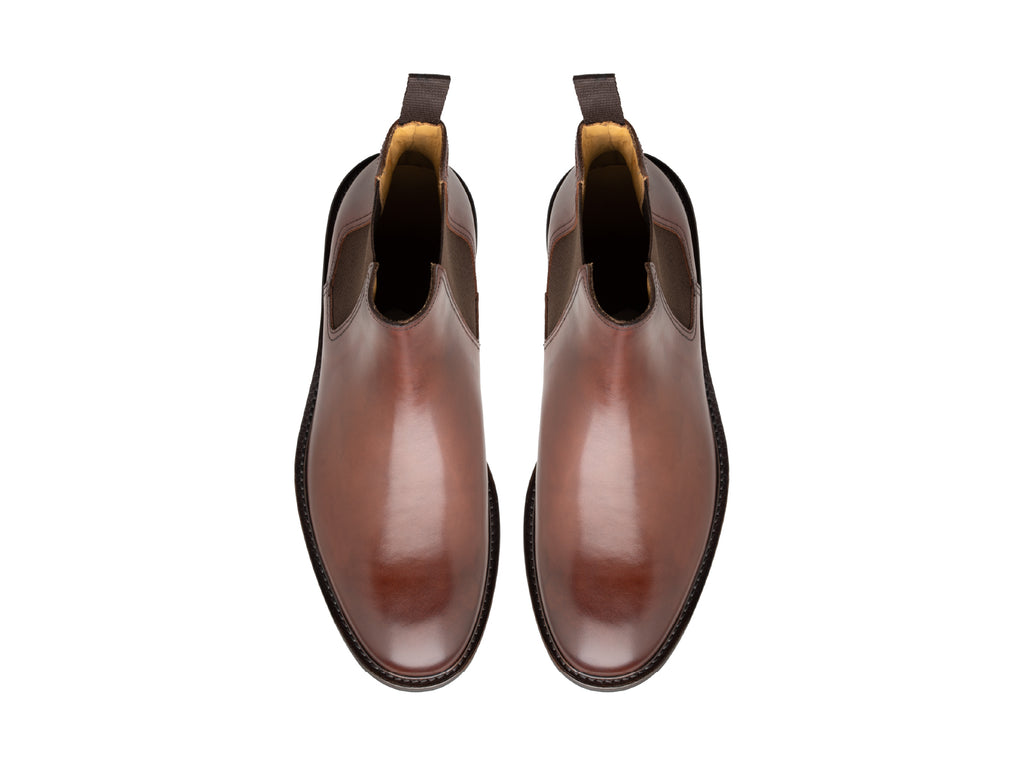 Botas Chelsea de piel de becerro estilo princesa para hombre