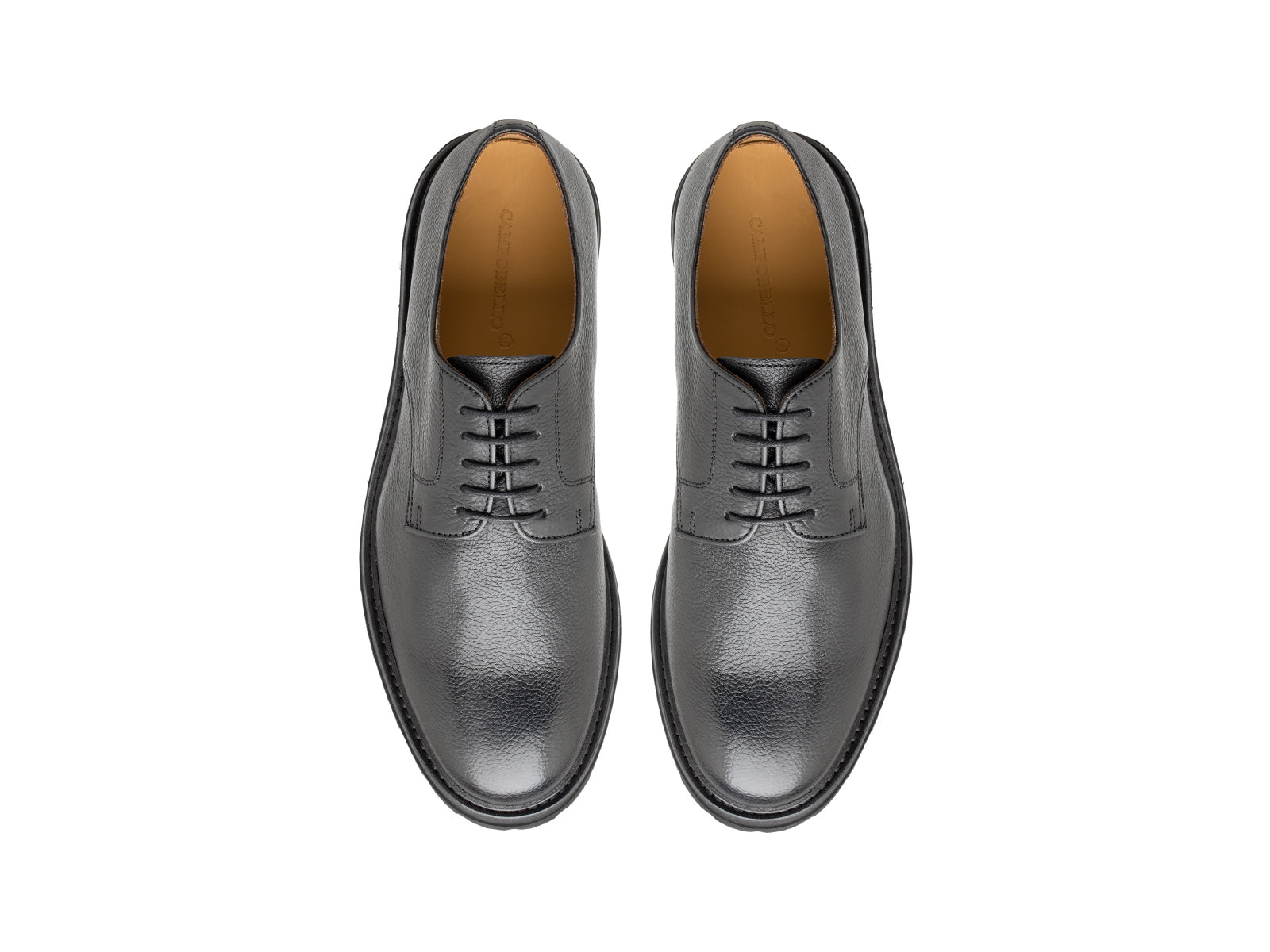 Men’s Burro Leather Plain Lace-Up Shoes