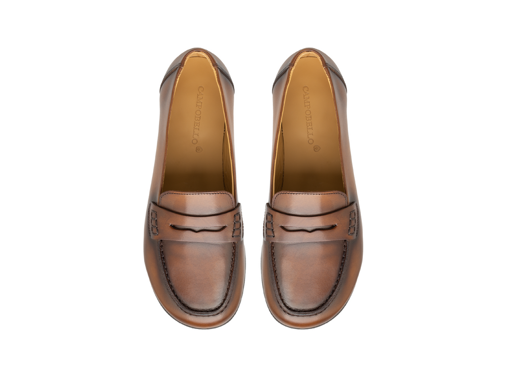 Mocasines de piel de becerro para mujer
