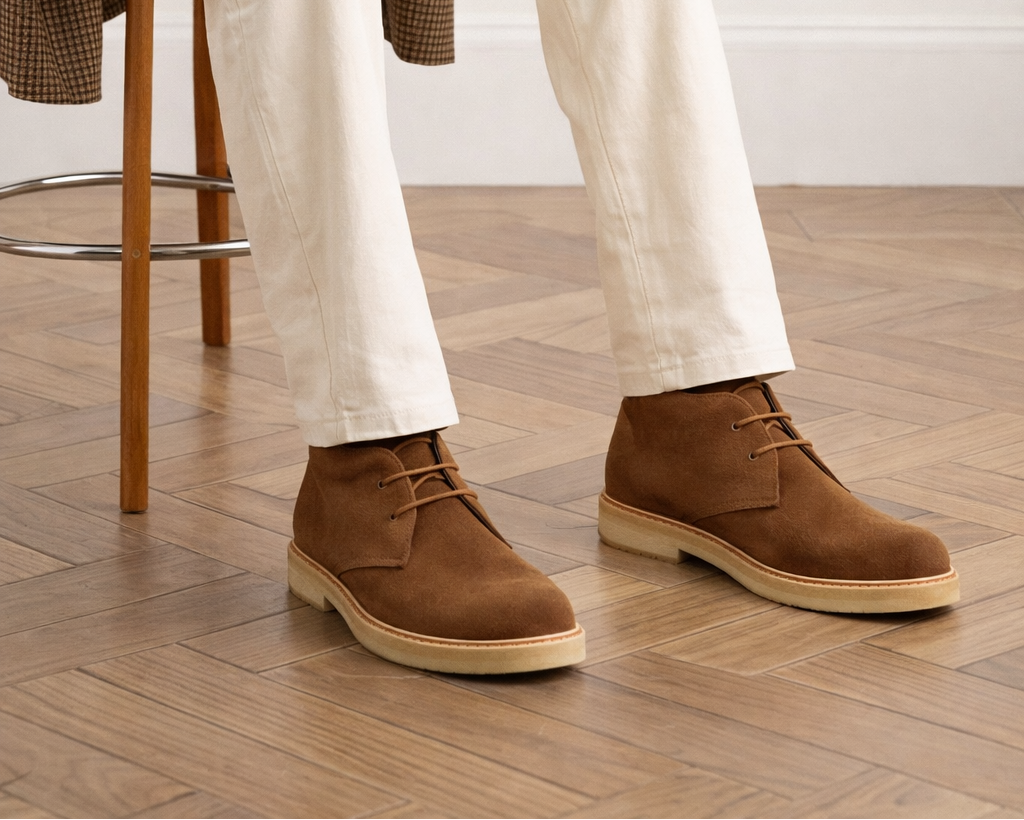 Men's Suede Leather Desert Boots