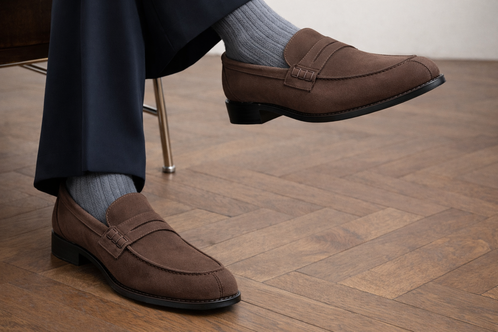 Penny Loafer aus Wildleder für Herren