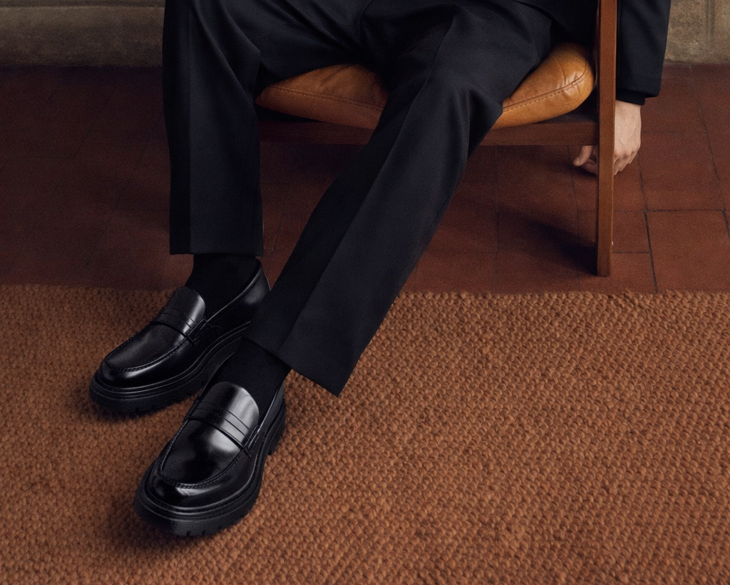 Men's Leather Polished Penny Loafer