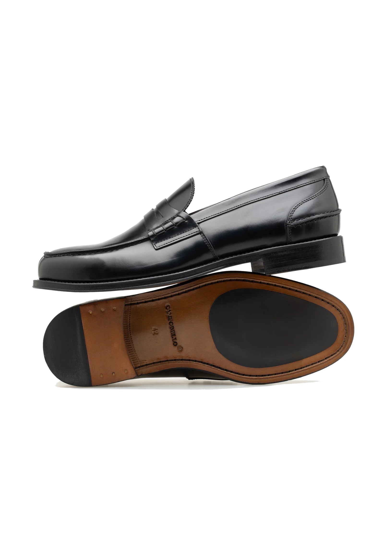 Men's Polished Calf Leather Penny Loafer